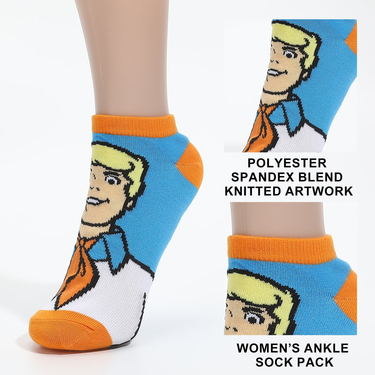 Scooby Doo Gang 5 Pack Ankle Socks for Women