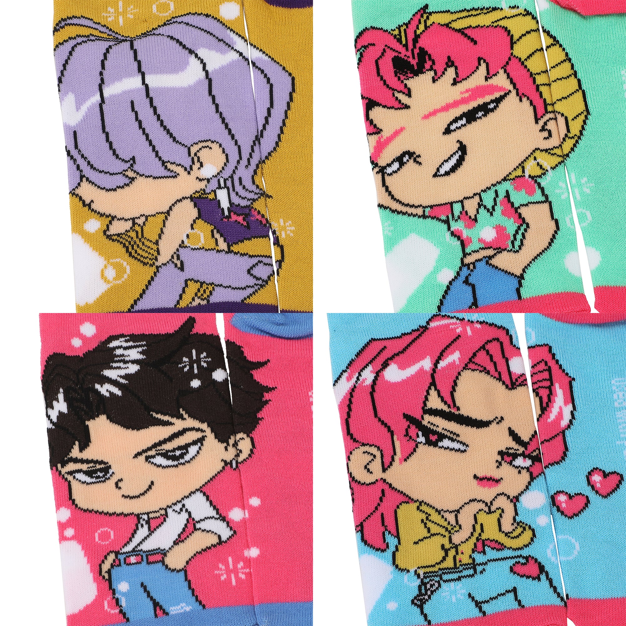 KPop Demon Hunters Saja Boys 5-Pair Pack Ankle Socks