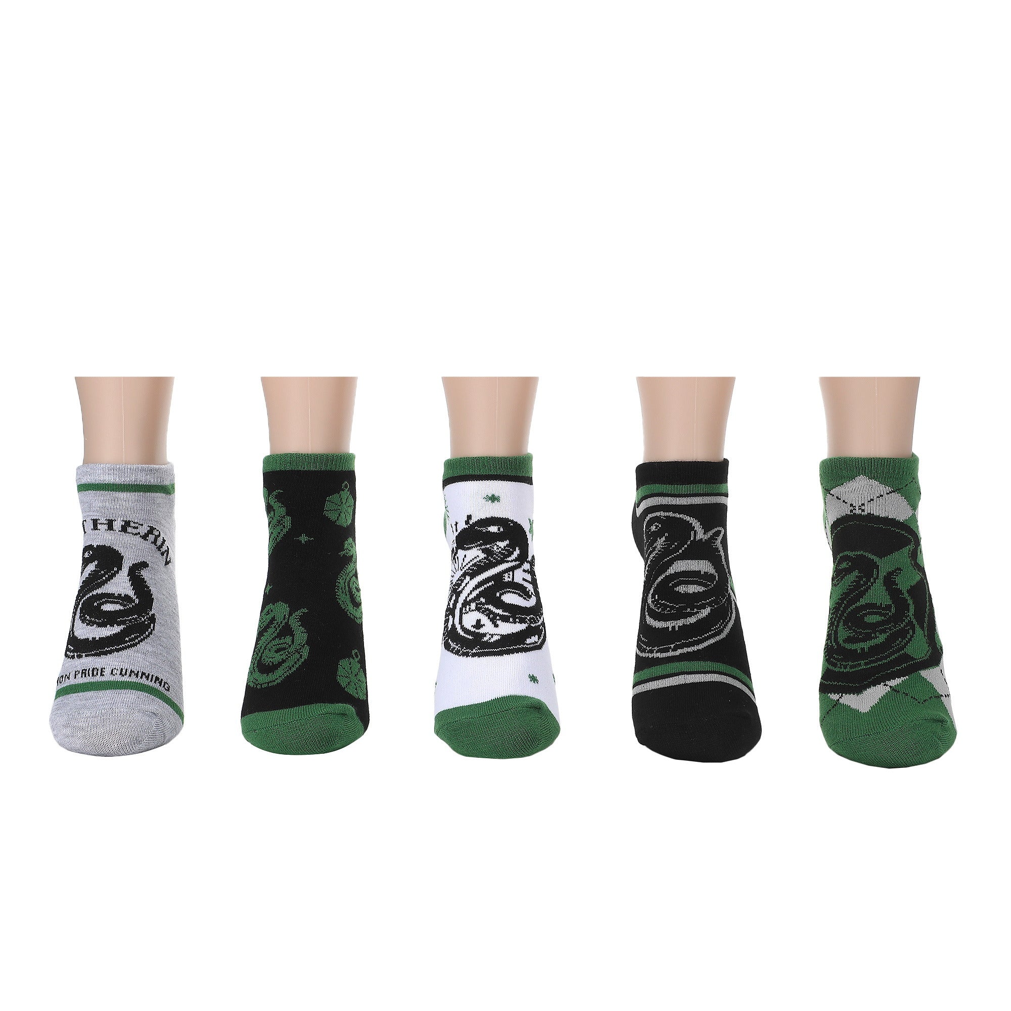 Harry Potter House of Slytherin Women’s Ankle Socks (Pack of 5)