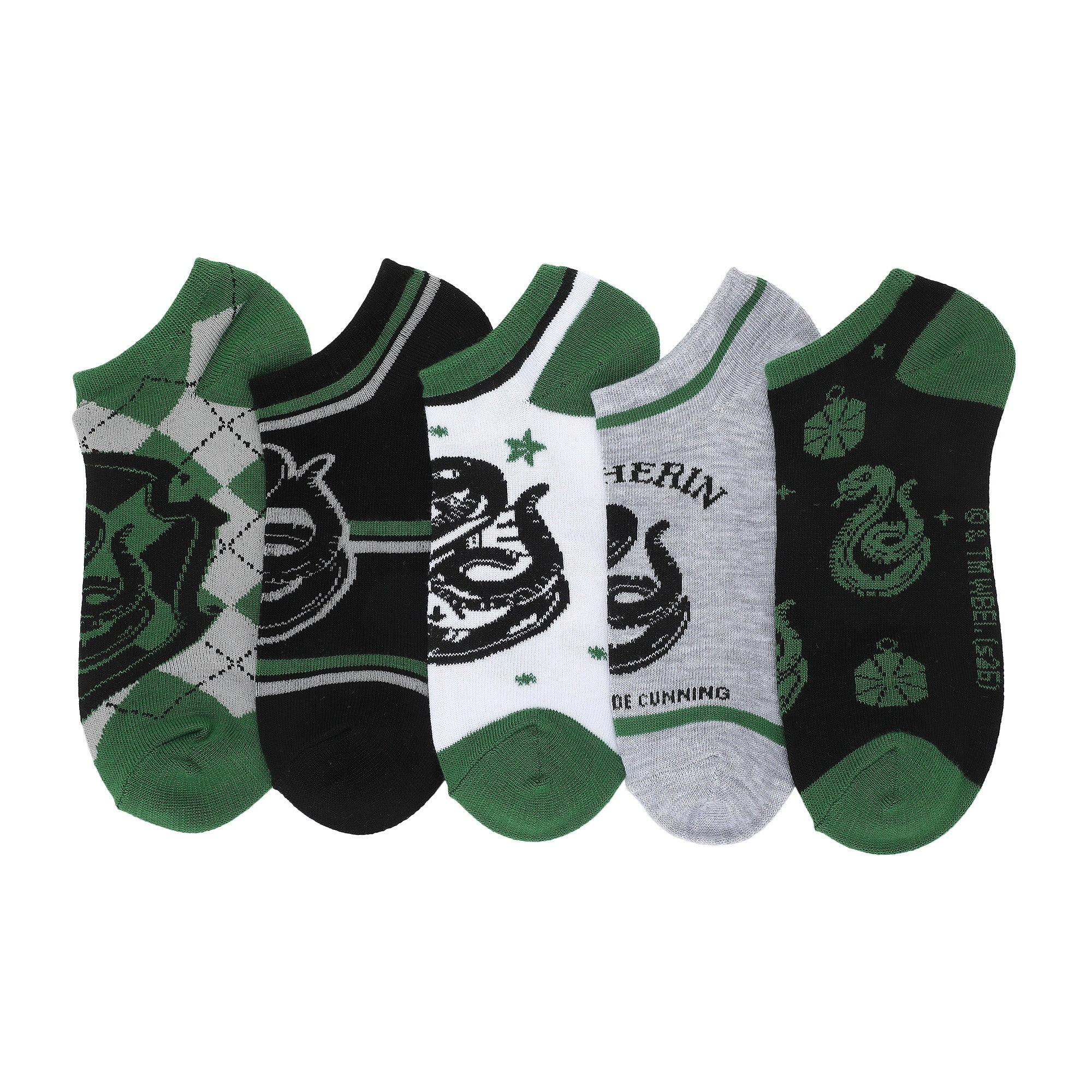 Harry Potter House of Slytherin Women’s Ankle Socks (Pack of 5)