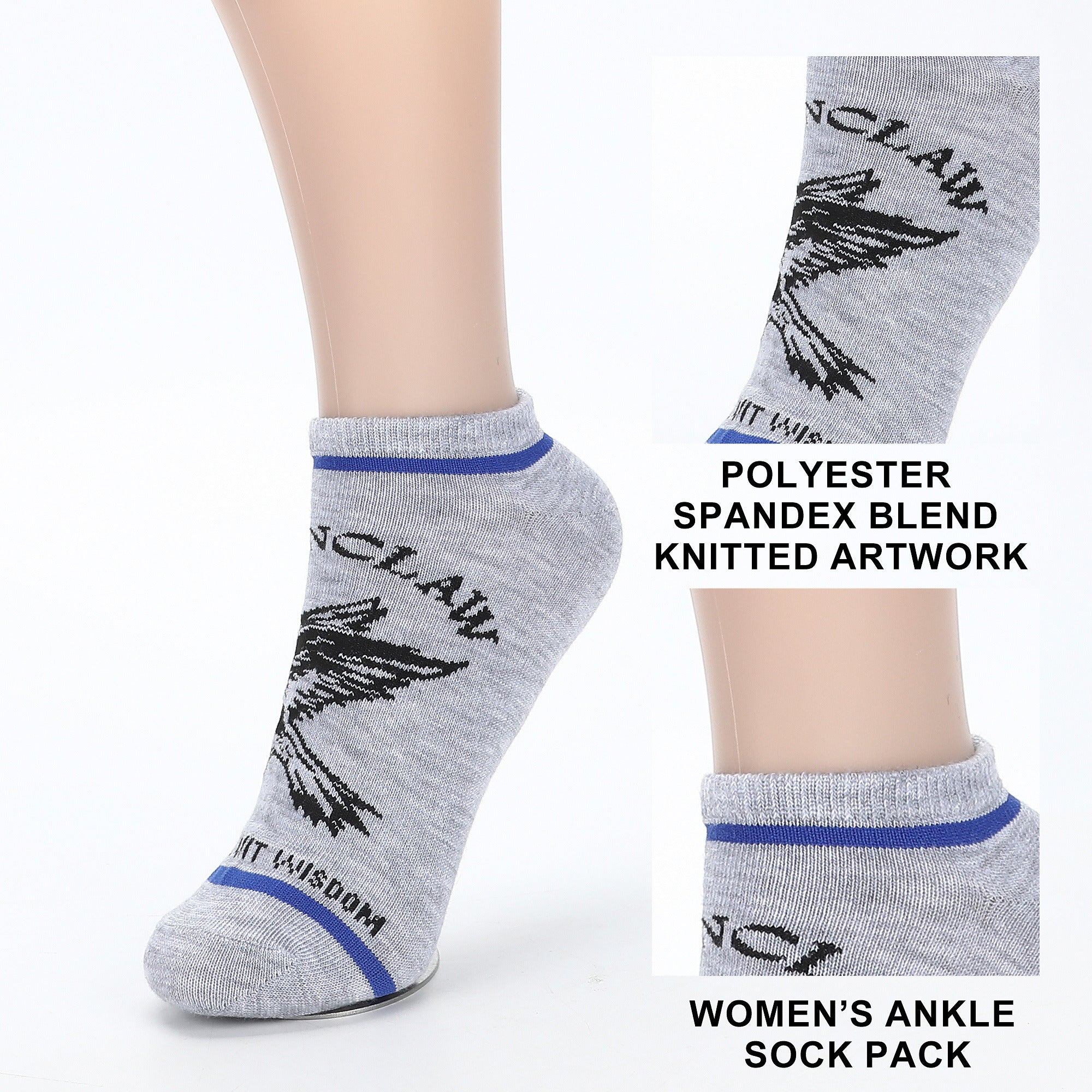 Harry Potter Ravenclaw Ravens Women’s 5-Pair Pack Ankle Socks