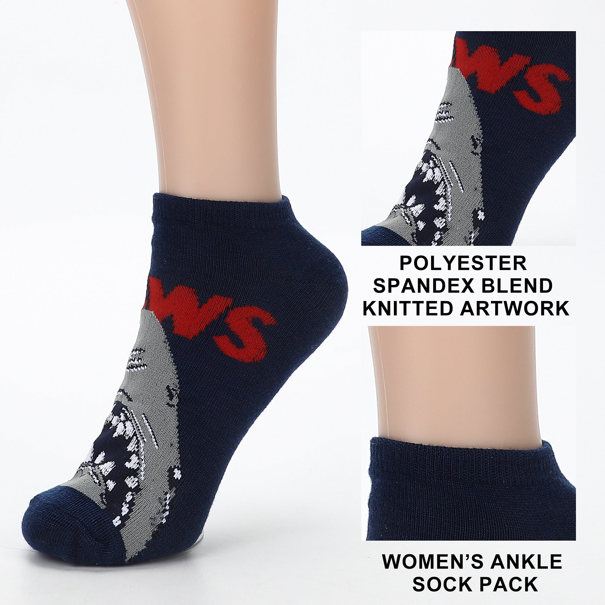 Jaws Movie Women’s Ankle Socks (Pack of 5)