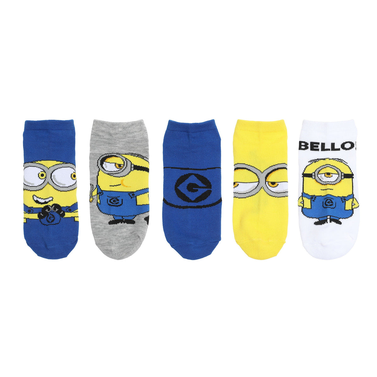 Minions Multi Character Ankle Sock for Adult Women Fandom Wear