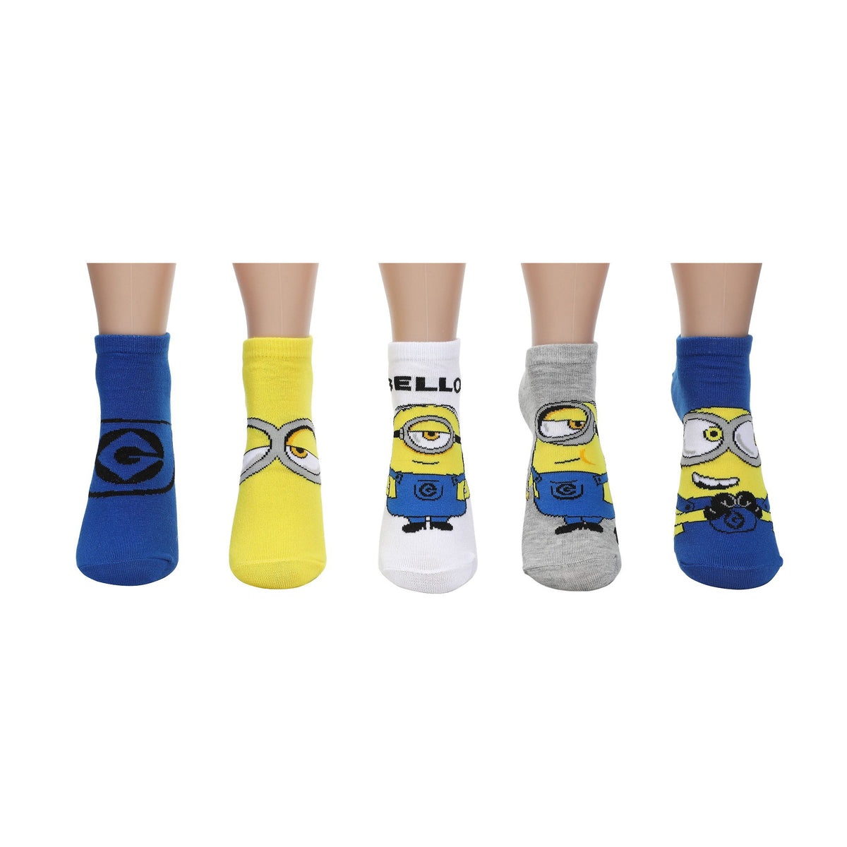 Minions Multi Character Ankle Sock for Adult Women Fandom Wear