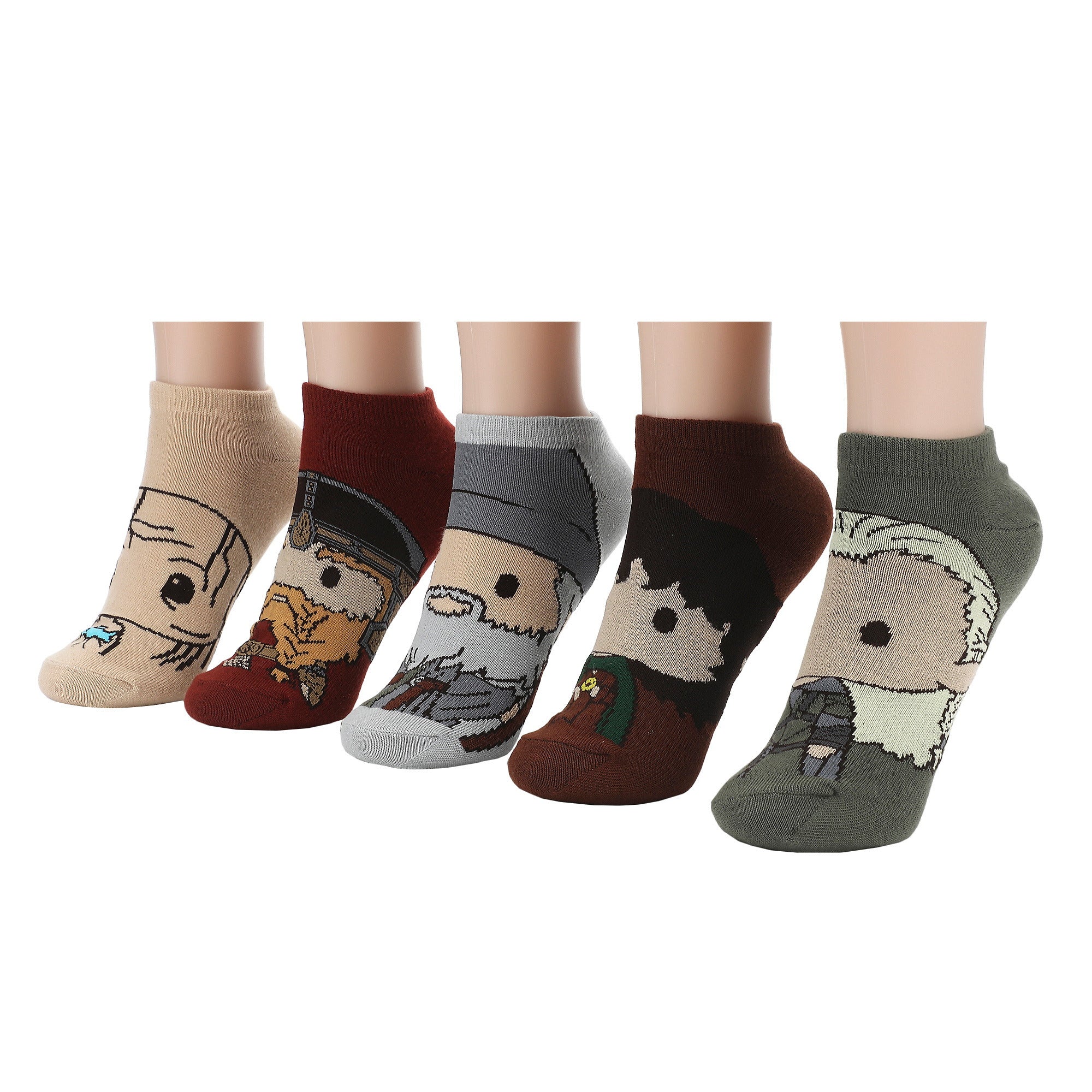 Lord of the Rings Favorite Characters Women’s Ankle Socks (Pack of 5)
