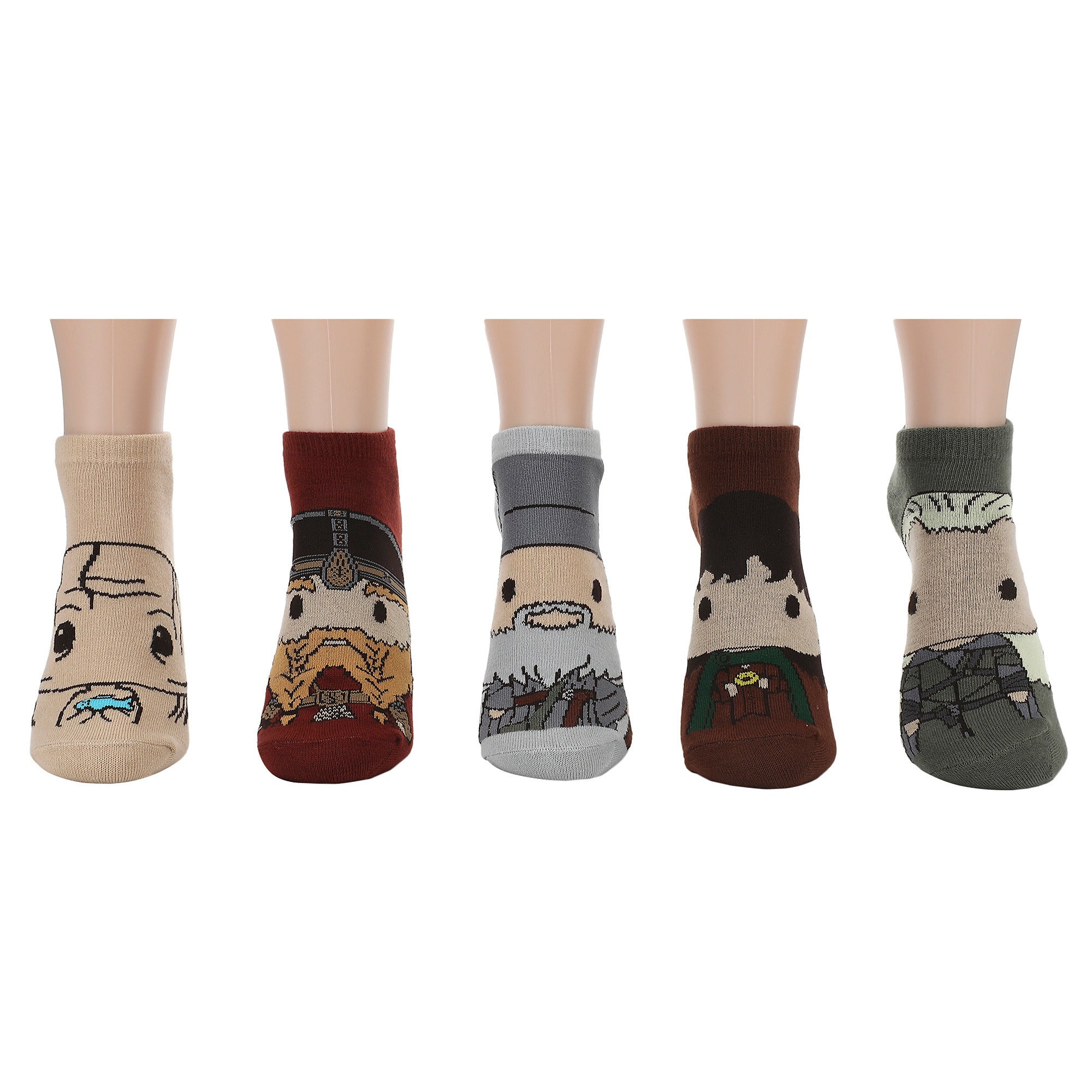 Lord of the Rings Favorite Characters Women’s Ankle Socks (Pack of 5)