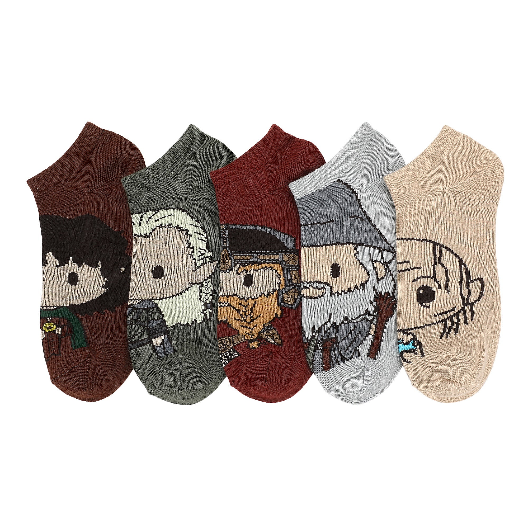 Lord of the Rings Favorite Characters Women’s Ankle Socks (Pack of 5)