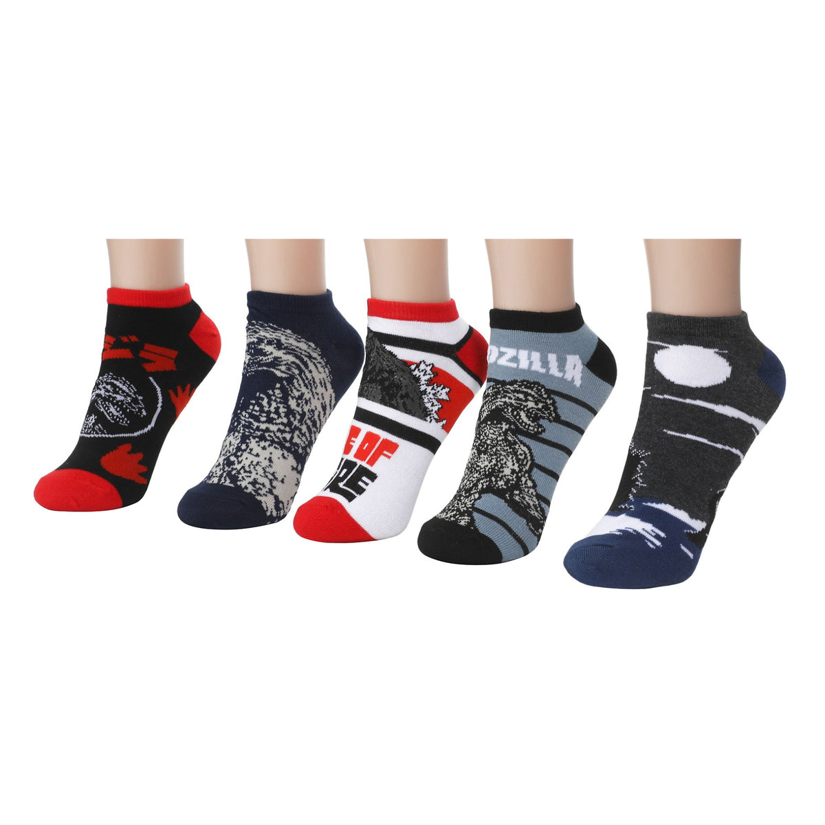 Godzilla Classic Ankle Sock 5 Pair Pack for Women