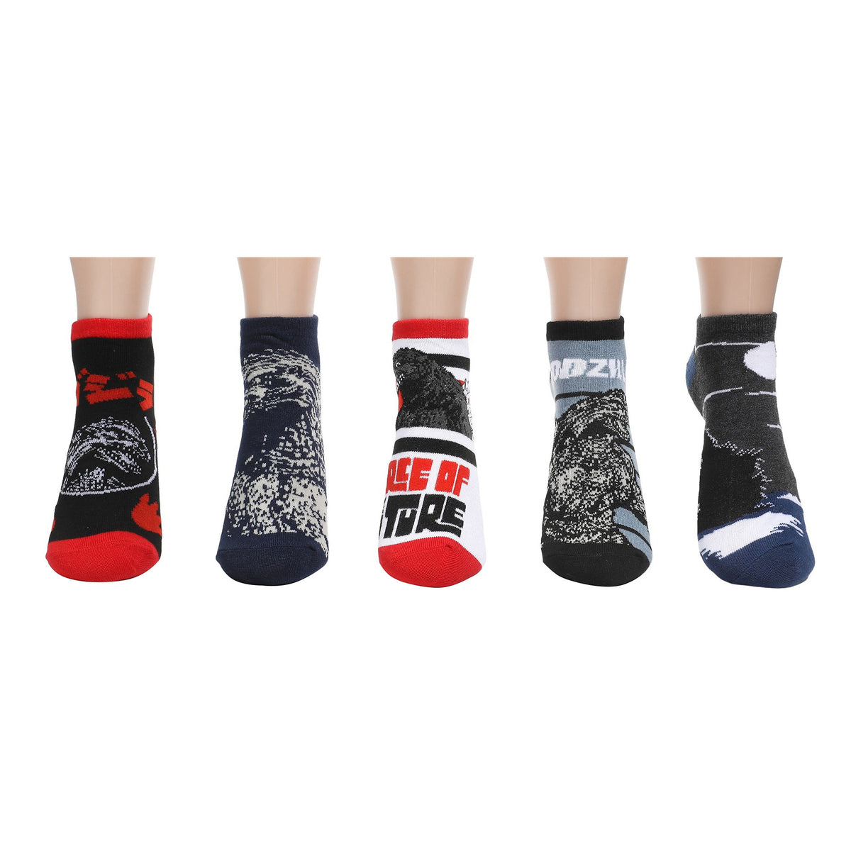Godzilla Classic Ankle Sock 5 Pair Pack for Women