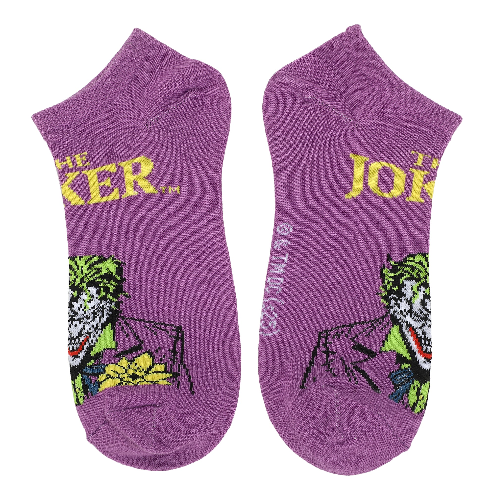 Batman & Joker Women's 5-Pair Ankle Socks