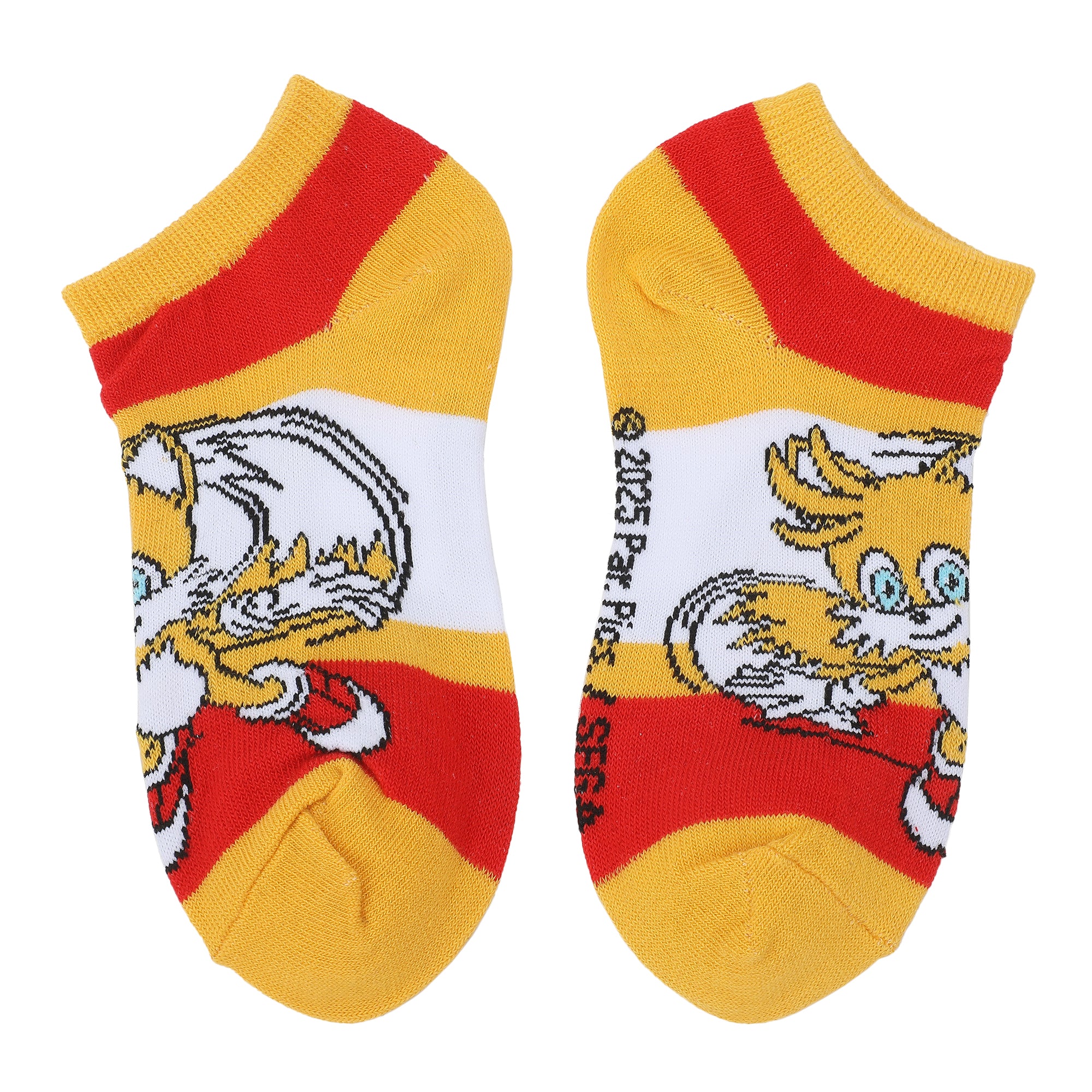 Sonic The Hedgehog Character Art Youth 6-Pair Ankle Socks