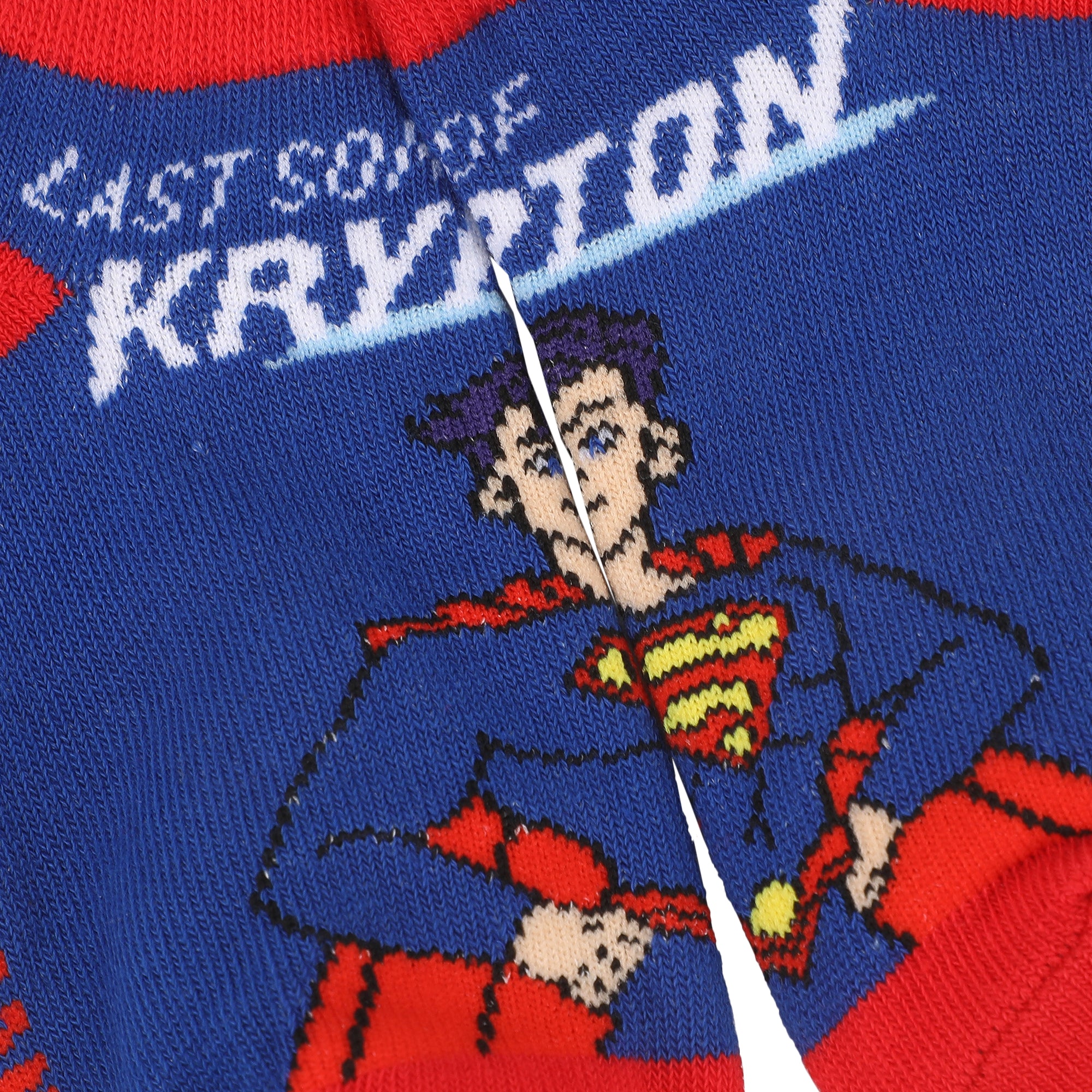 Superman On Different Character Youth Ankle Socks 6 Pack