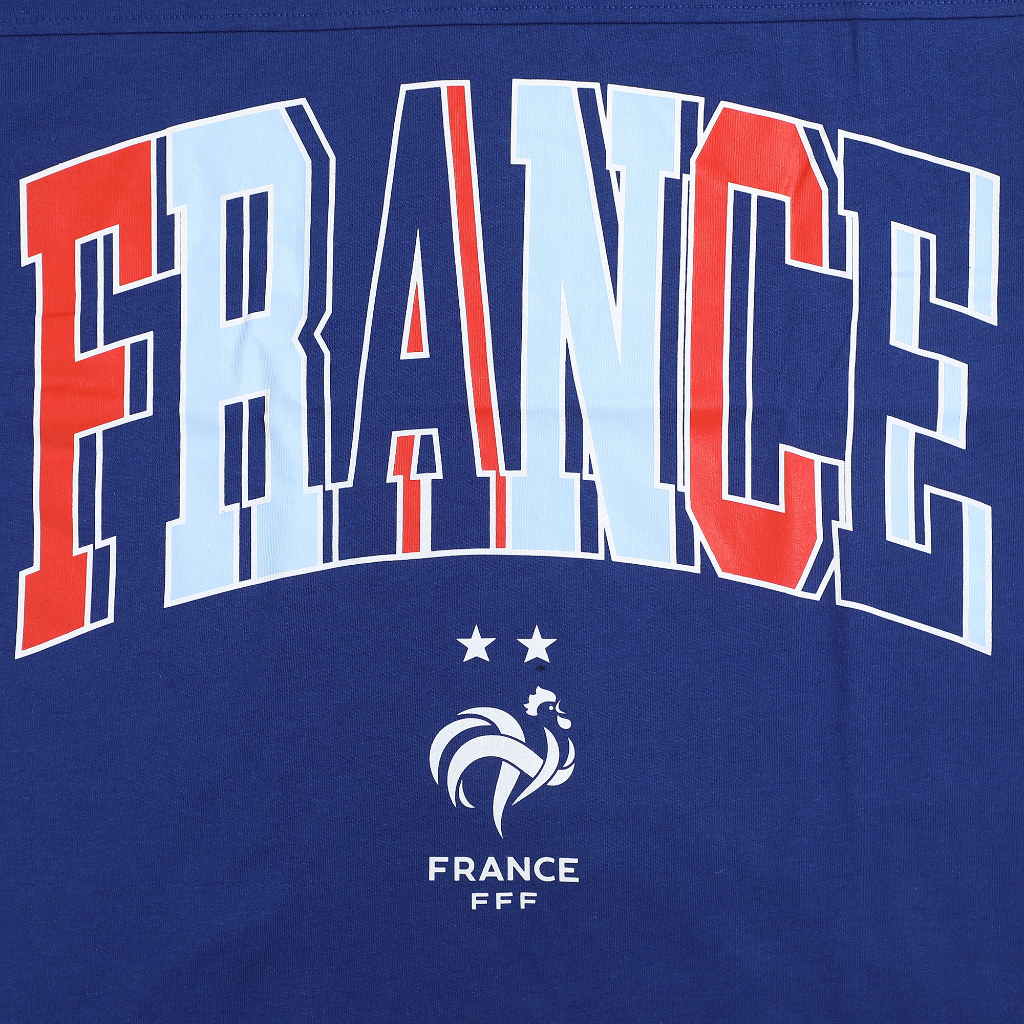 France Soccer Federation France Logo Women’s Blue Crew Neck Short Sleeve T-shirt