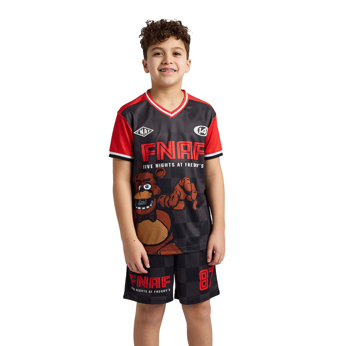 Five Nights At Freddy's Freddy 87 Boy's 2-Pack Soccer Jersey & Shorts Combo Set