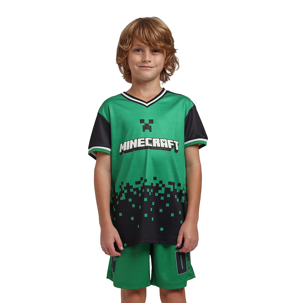Minecraft Creeper 09 Boy's 2-Pack Soccer Jersey & Shorts Combo Set