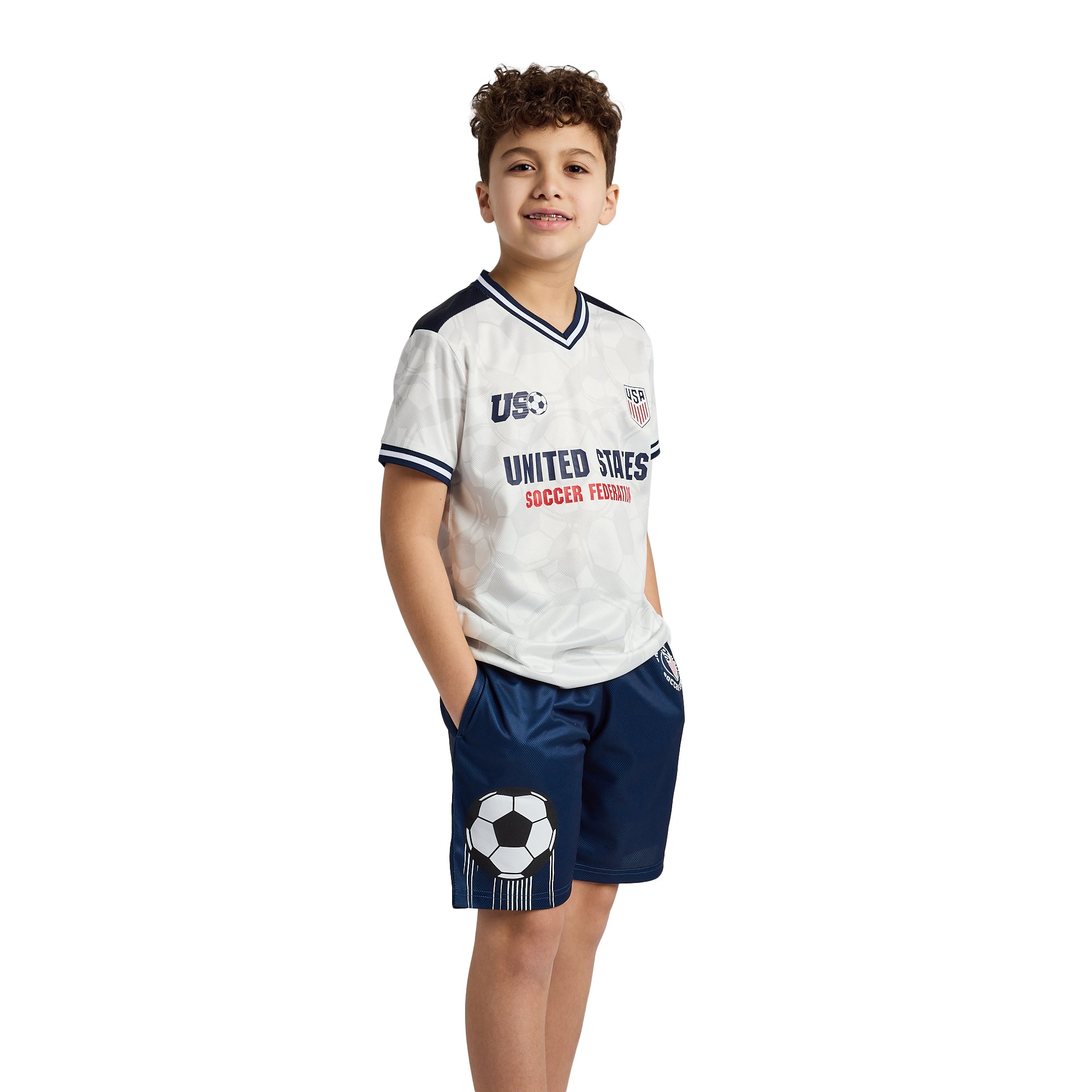 USSF The Best Of U.S. Boy’s 2-Pack Soccer Jersey & Shorts Combo Set