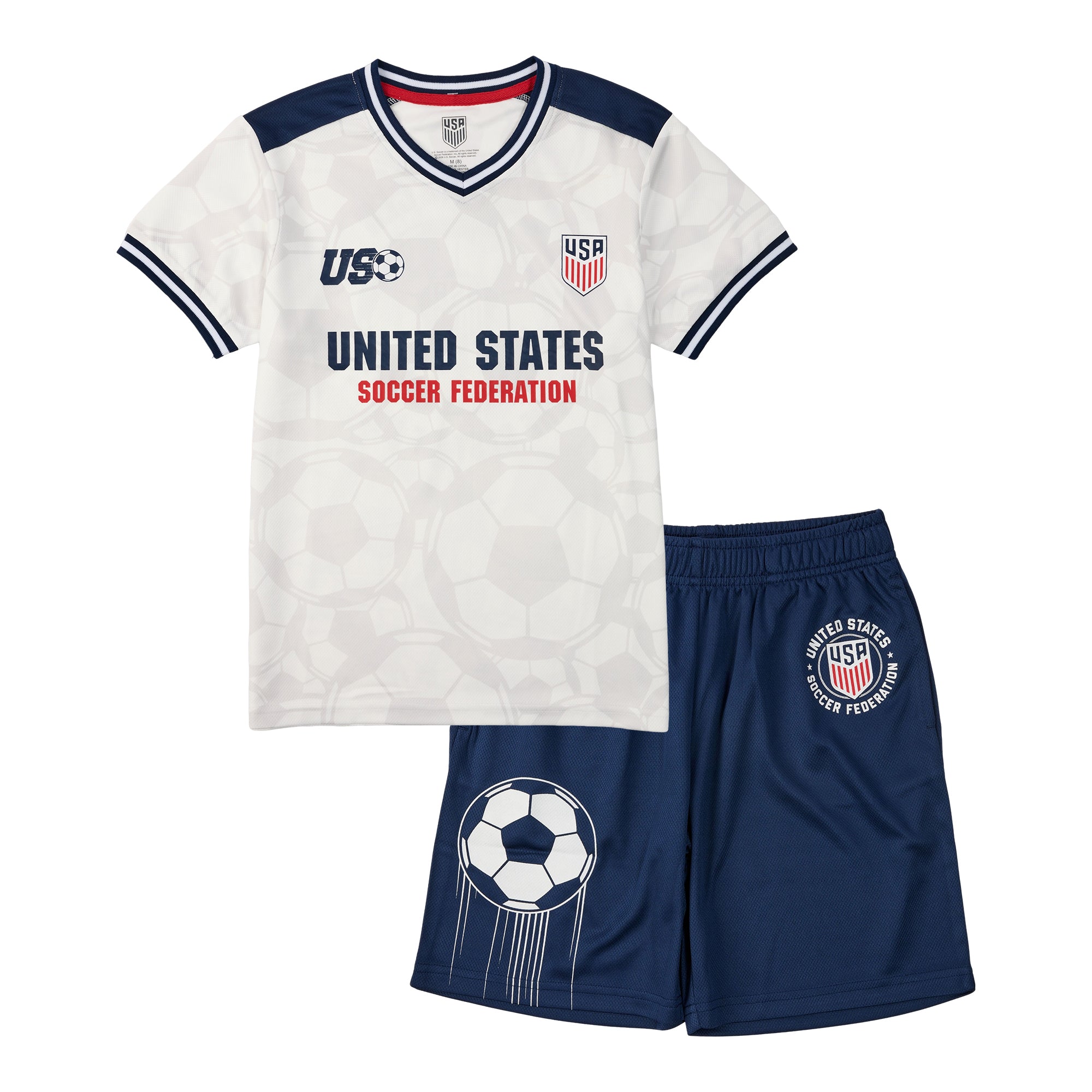 USSF The Best Of U.S. Boy’s 2-Pack Soccer Jersey & Shorts Combo Set