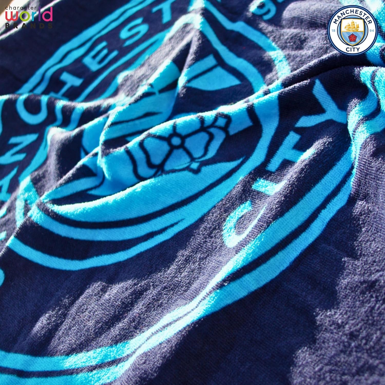 Manchester City FC Character World Official Towel (30 x 60 Inches)