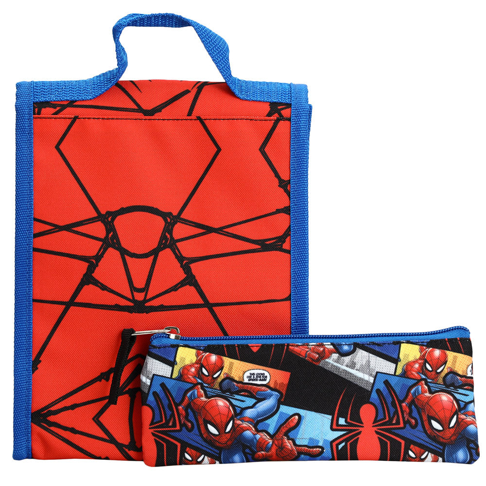 Marvel Spiderman Backpack Accessories 5 Piece Value Set for Boys