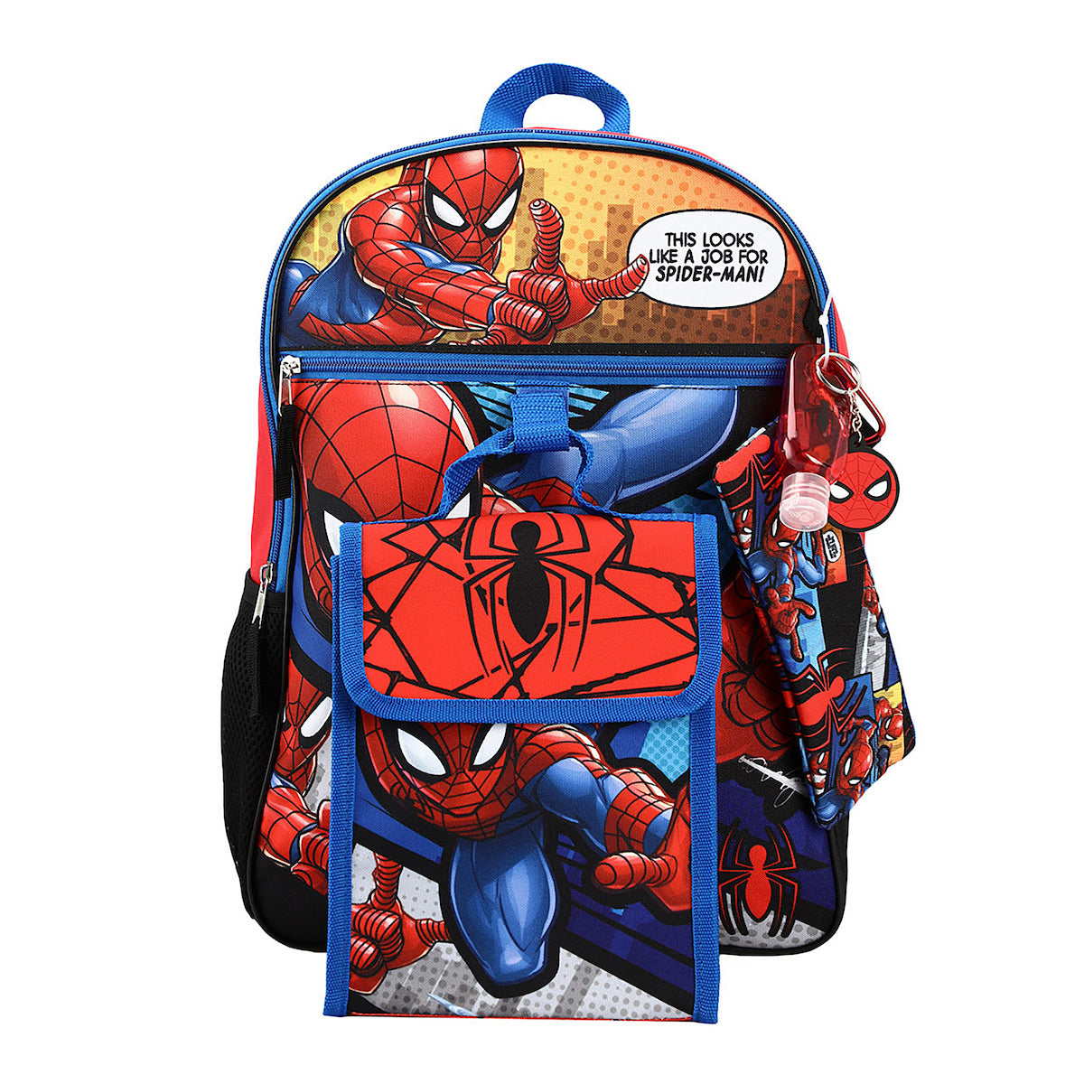 Marvel Spiderman Backpack Accessories 5 Piece Value Set for Boys