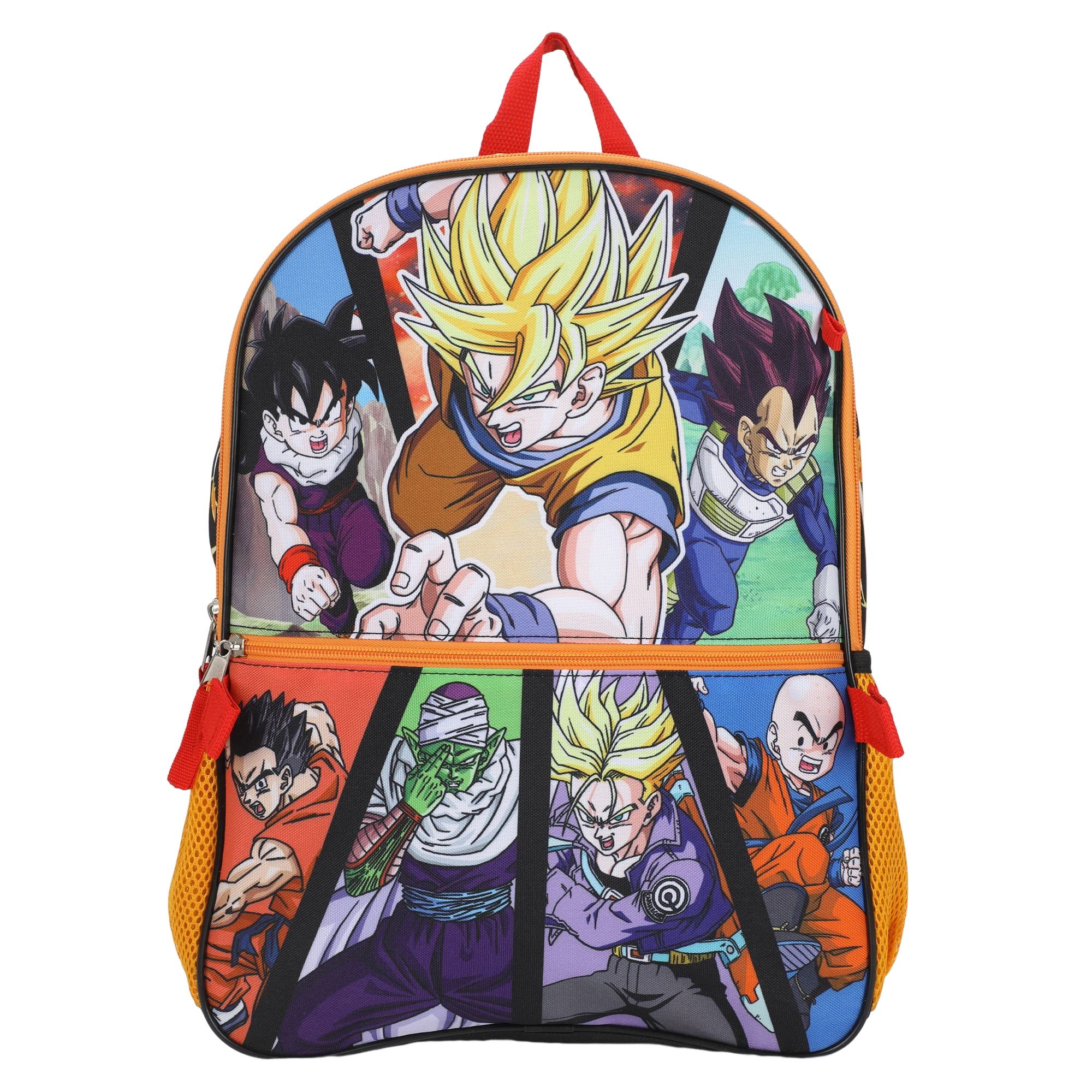 Dragon Ball Z Anime Heros 5-Piece 16" Backpack Set for Boys