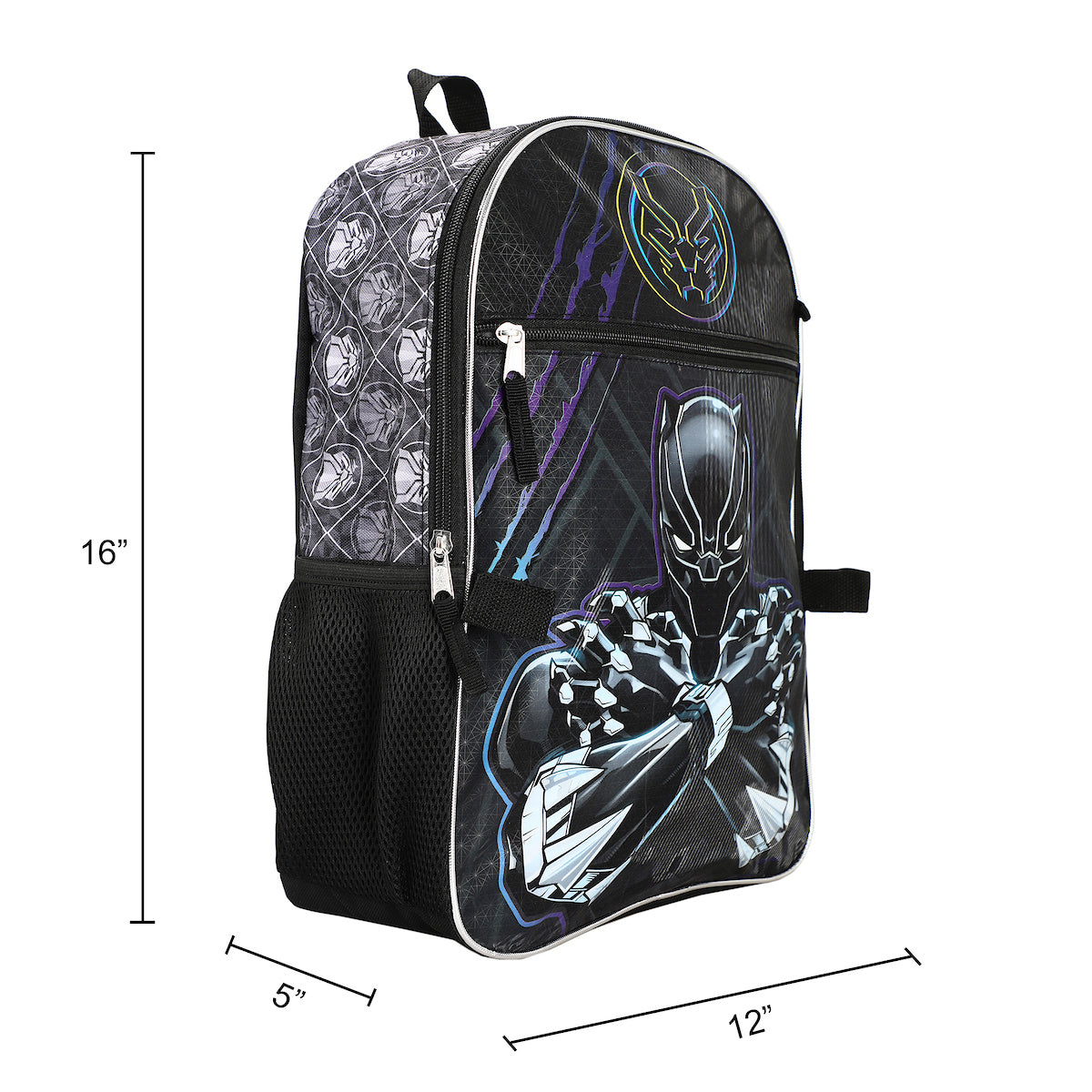 Marvel Comics Black Panther 5-Piece Backpack Set