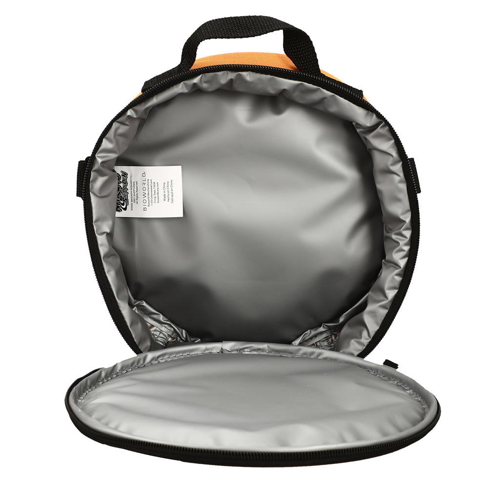 Naruto Anime Character Print Orange and Black 5-Piece Backpack Set For Boys