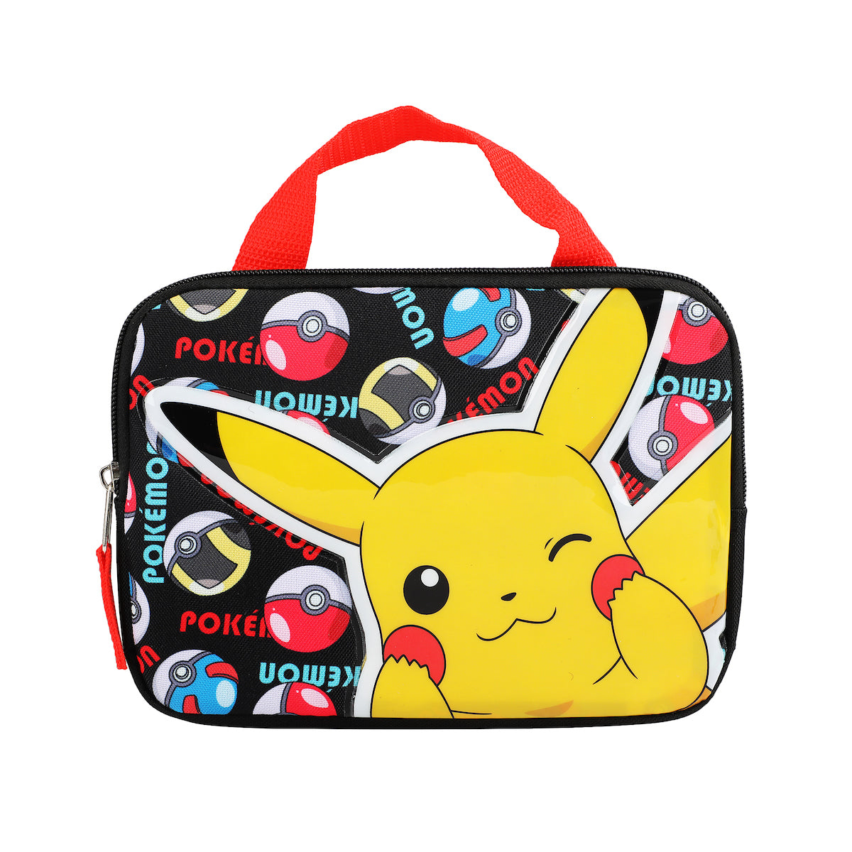 Pokémon Pikachu 3-Piece 16" Backpack Set with Padded Utility Case & Carabiner
