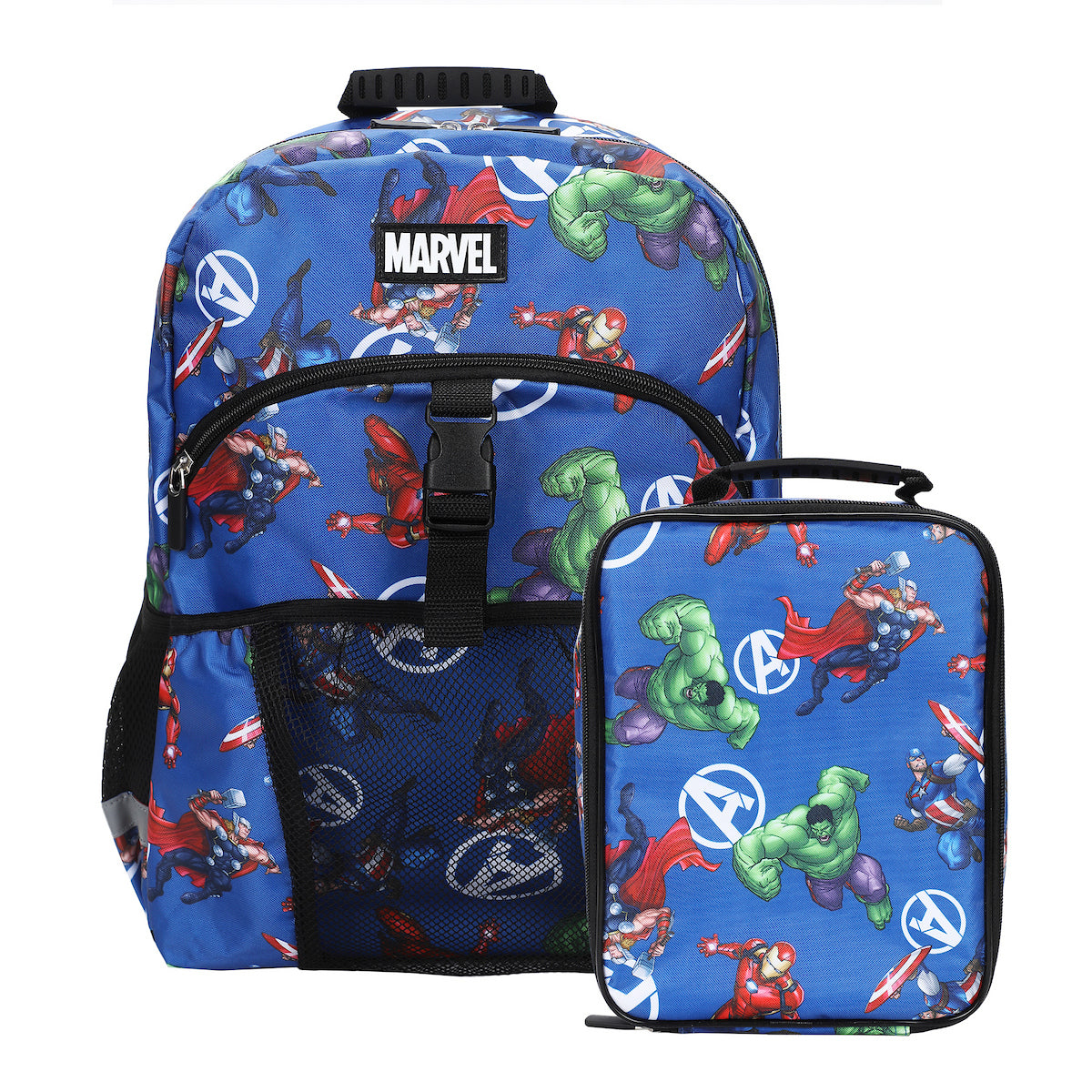 avengers kids backpack Marvel - 2 Pc Bundle of 16" Superhero School Backpack and Stickers for Boys Girls Teens Adults | Marvel School Supplies Officially Licensed merchandise Marvel Universe Avengers 12" Mini