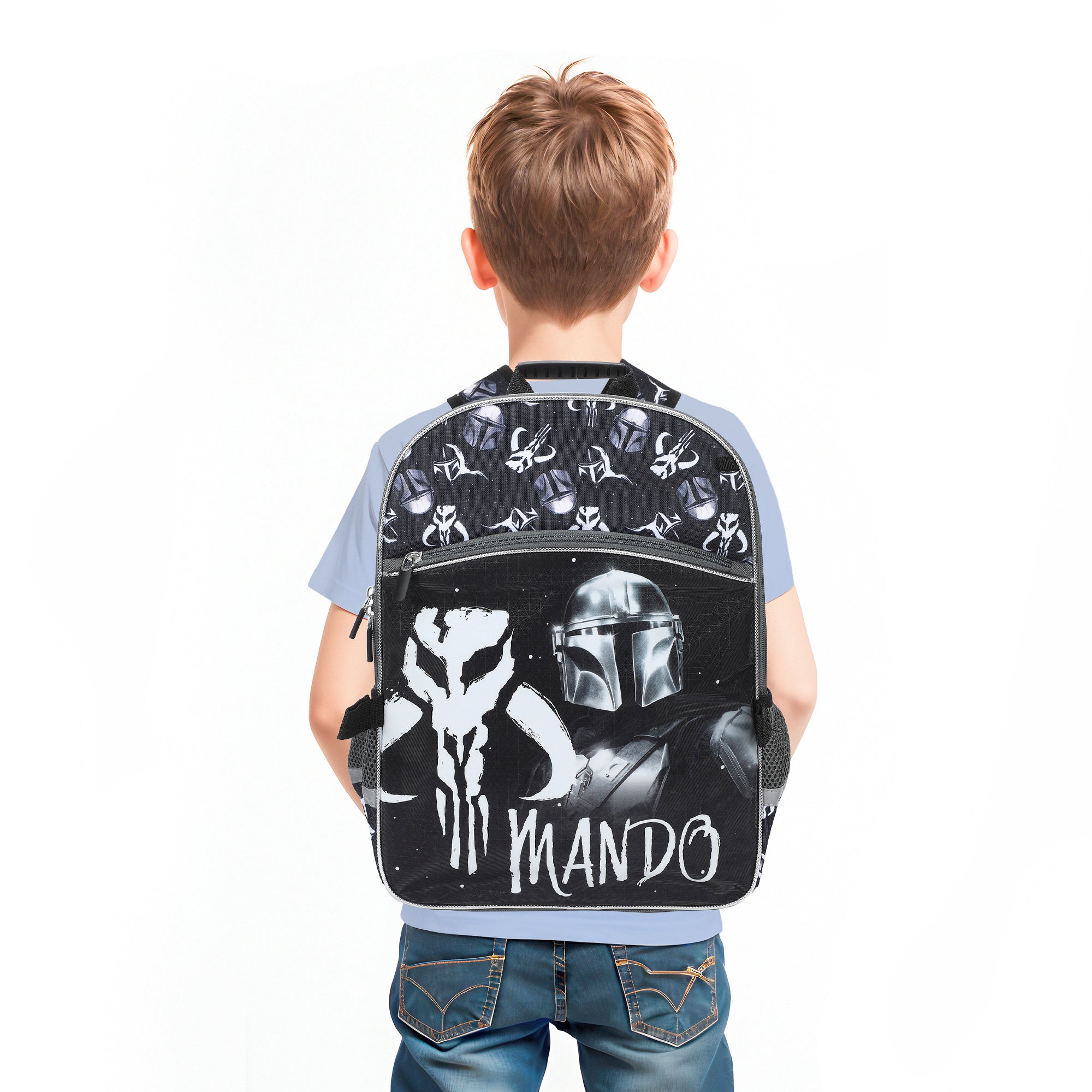The Mandalorian 5-Piece 16" Backpack And Lunch Set For School & Travel