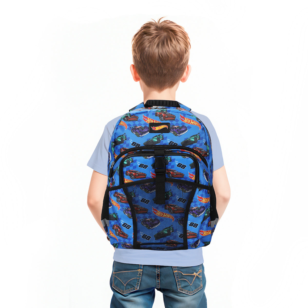 Hot Wheels 2-Piece 16" Kids Backpack & Lunch Box Set For School And Travel