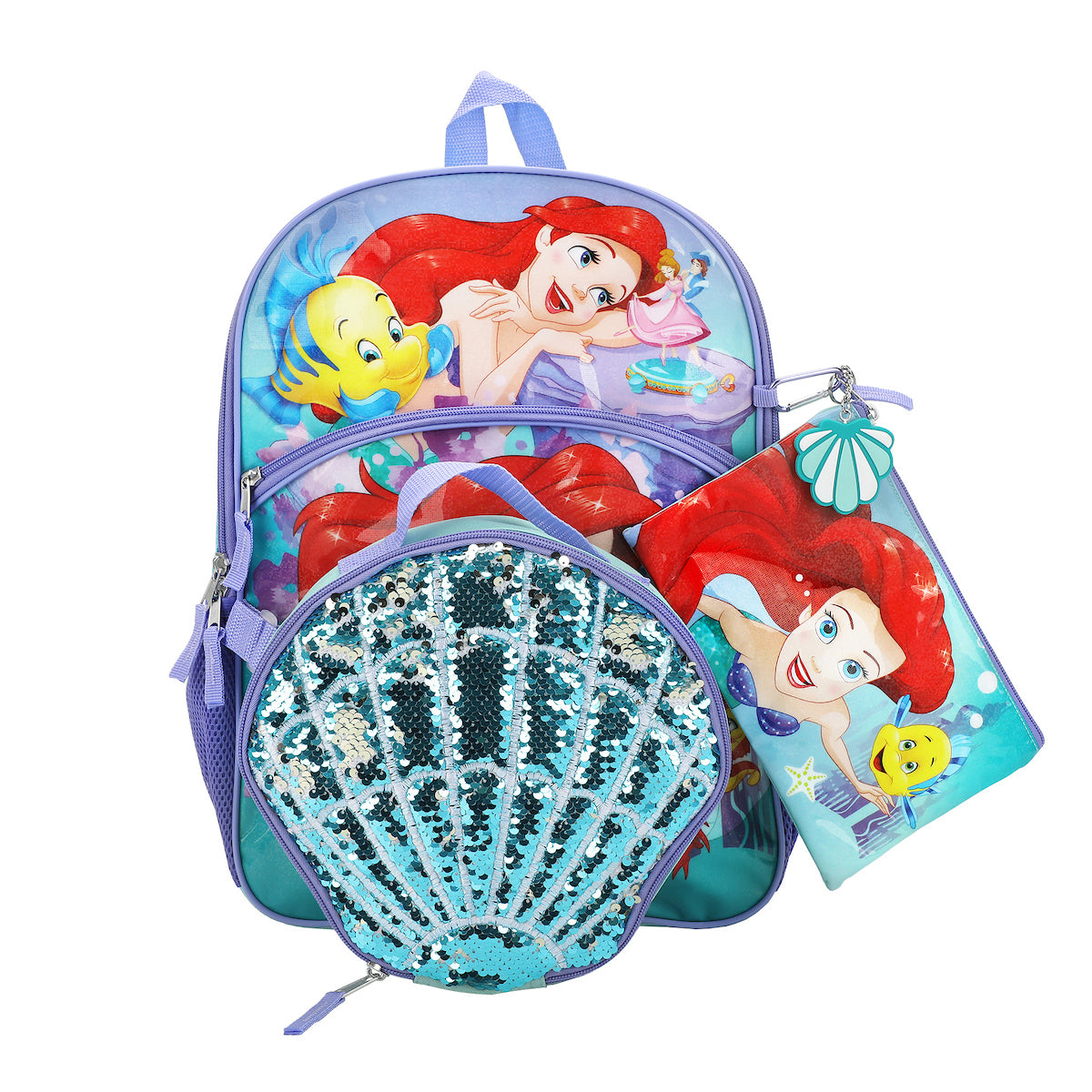 The Little Mermaid 16 5-Piece Backpack and Lunchbox Set