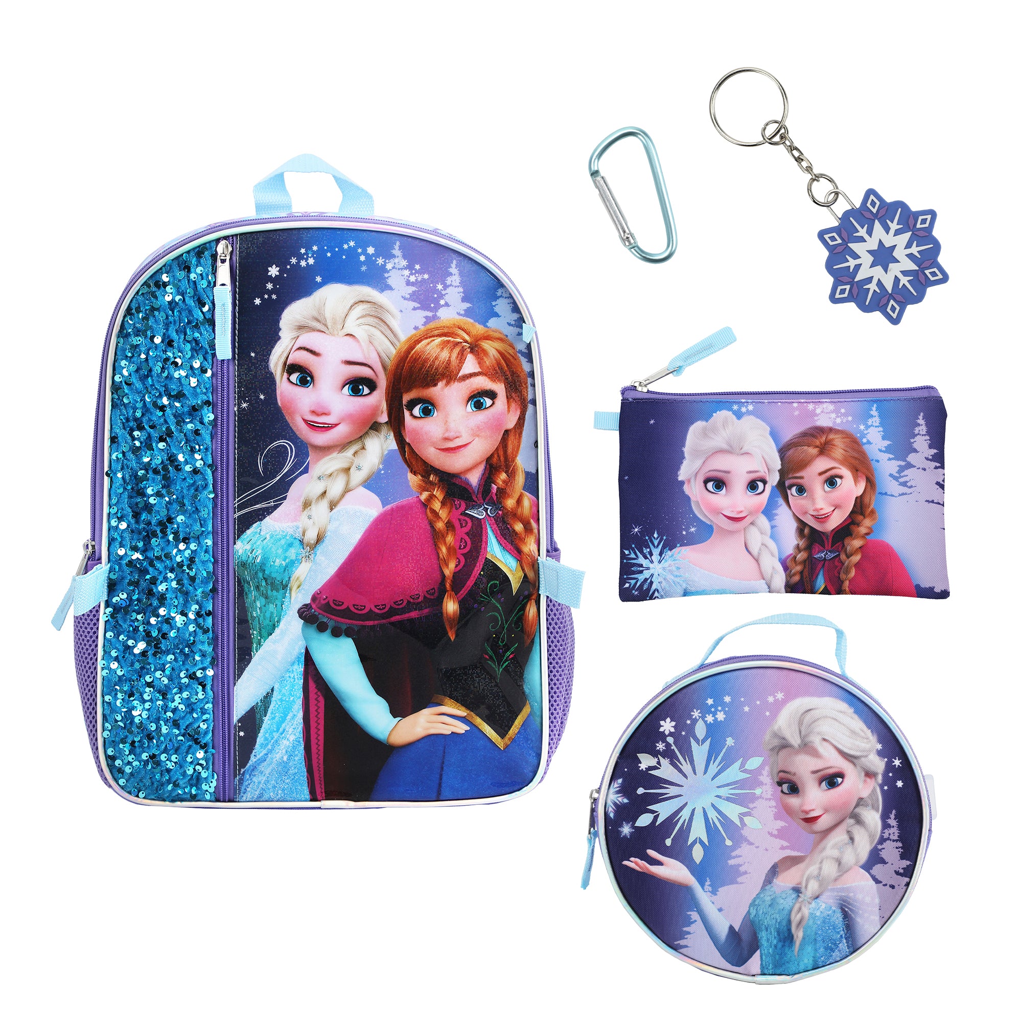 Disney's Frozen Elsa & Anna 16 5-Piece Backpack & Lunchbox Set