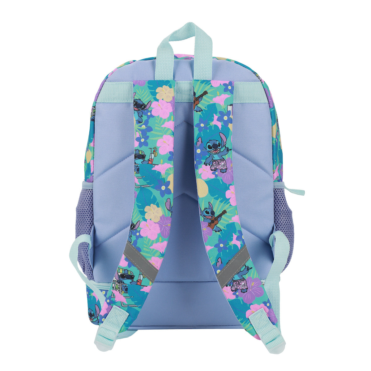 Disney Stitch Colorful Flower Print 5-Piece Backpack Set