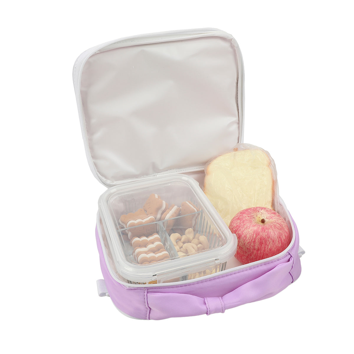 Packed Party Gold Confetti Purple 17" Backpack With Matching Insulated Lunchbox