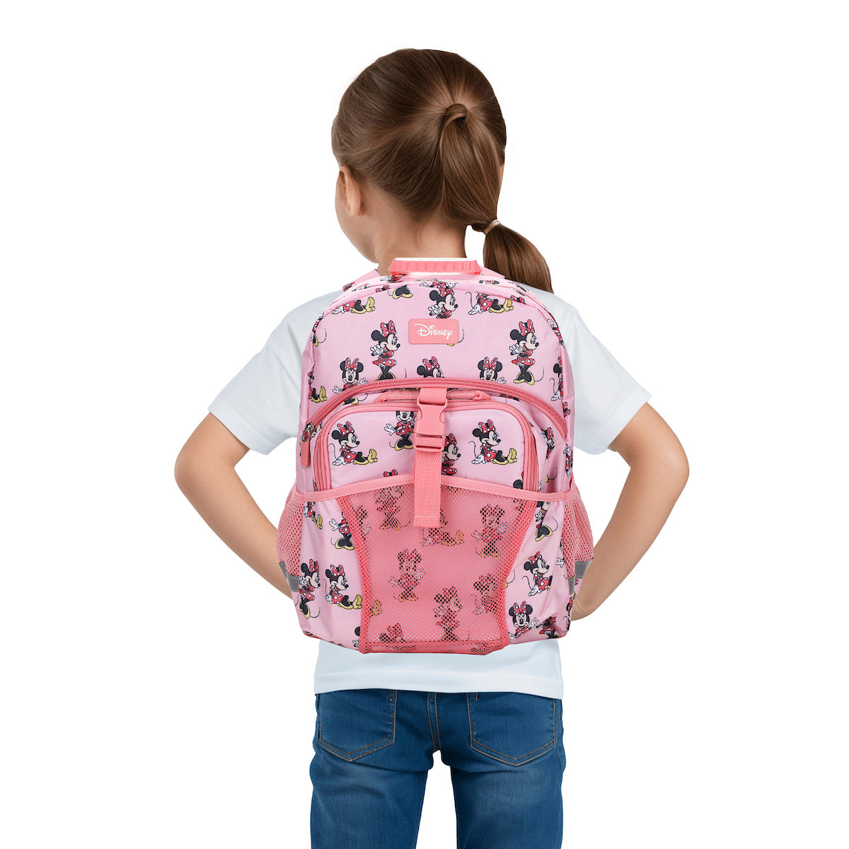 Minnie Mouse Classic 2-Piece 16" Kids Backpack & Lunch Box Set For School And Travel