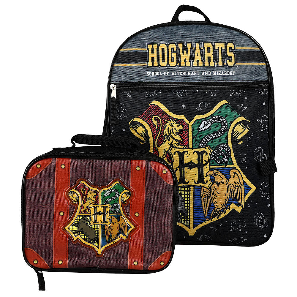 Harry Potter Hogwarts Kids 2-Pc 16-Inch Backpack With Trunk-Inspired L – Bioworld