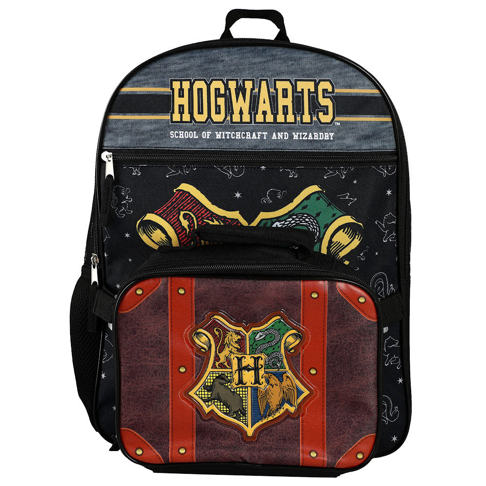 Harry Potter Hogwarts Kids 2-Pc 16-Inch Backpack With Trunk-Inspired Lunch Kit