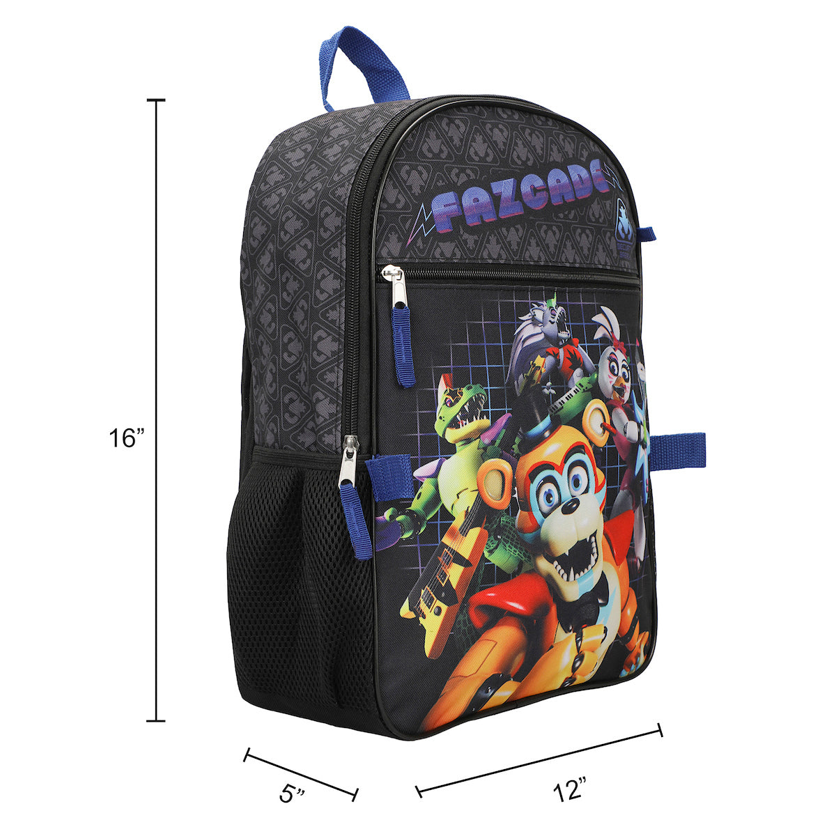 Five Nights At Freddy's Security Breach Fazcade Youth 5-Piece Backpack Set
