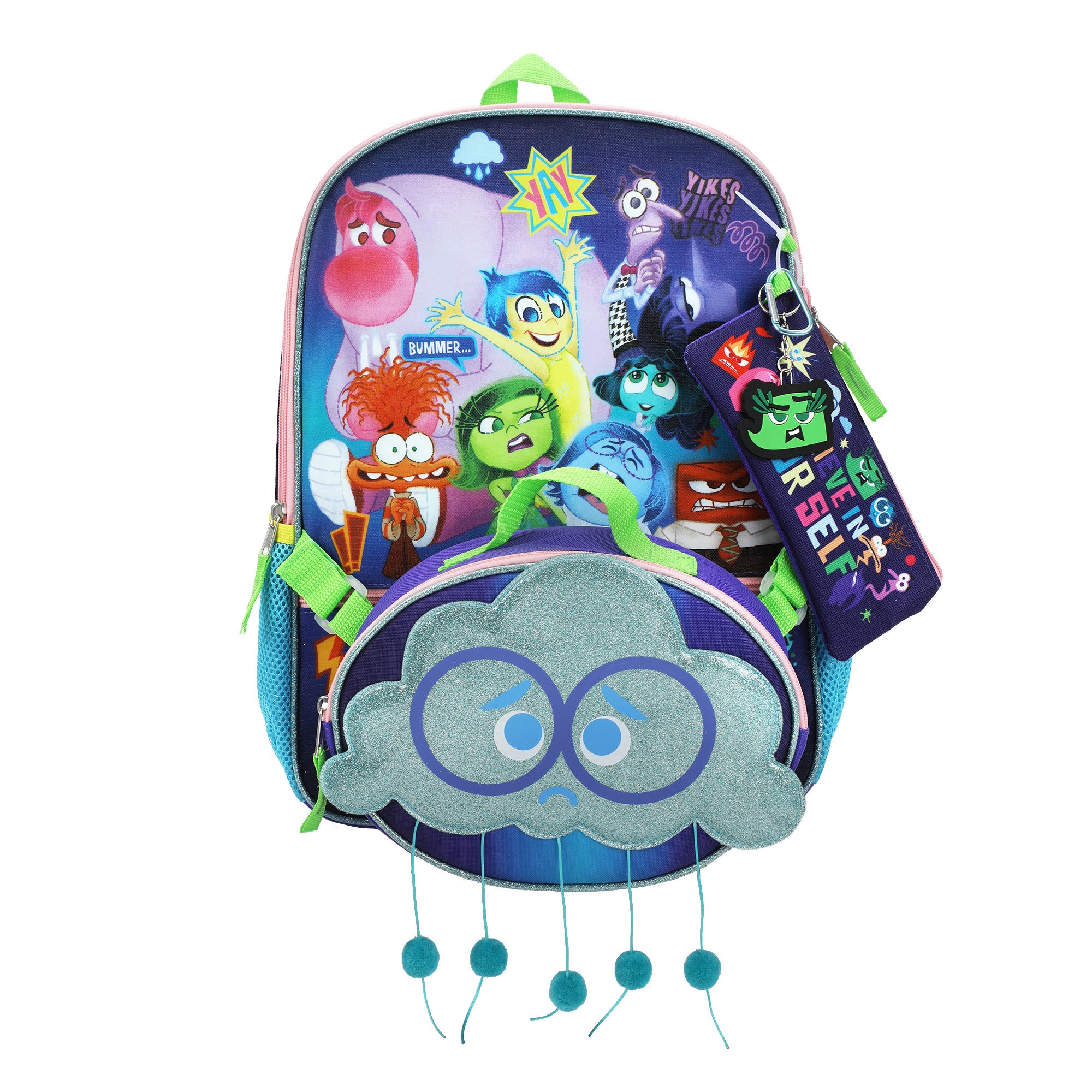 Disney's Inside Out 16inch 5-Piece Backpack & Lunchbox Set