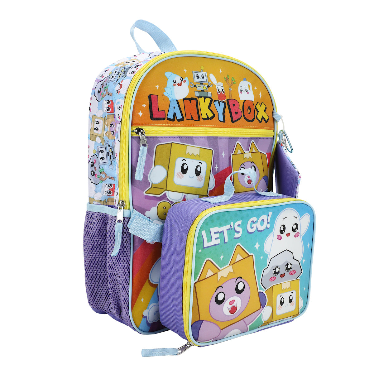 LankyBox 5-Piece 16" Backpack & Lunchbox Set