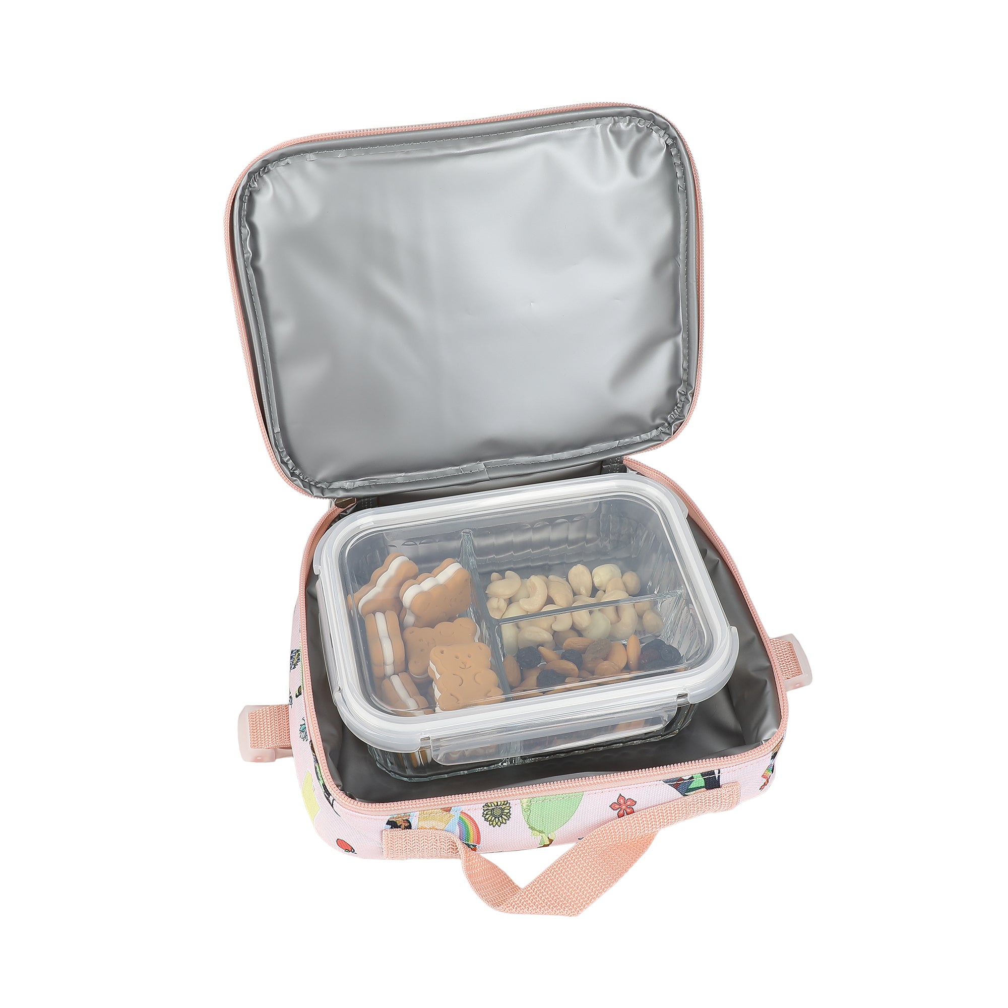 Disney Princesses 4-Piece 16" kids girls Adaptive Backpack & Lunch Box Combo Set