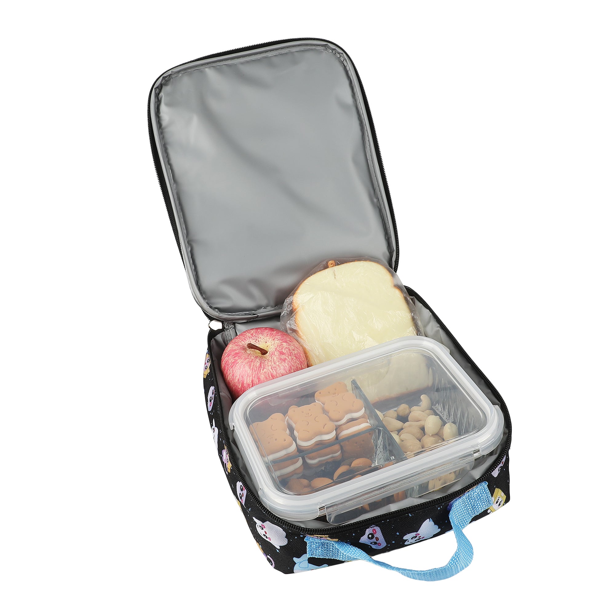 Hello Kitty 16" 3-PC Clear Backpack and Lunch Kit Set with Lunch Bag and Carabiner