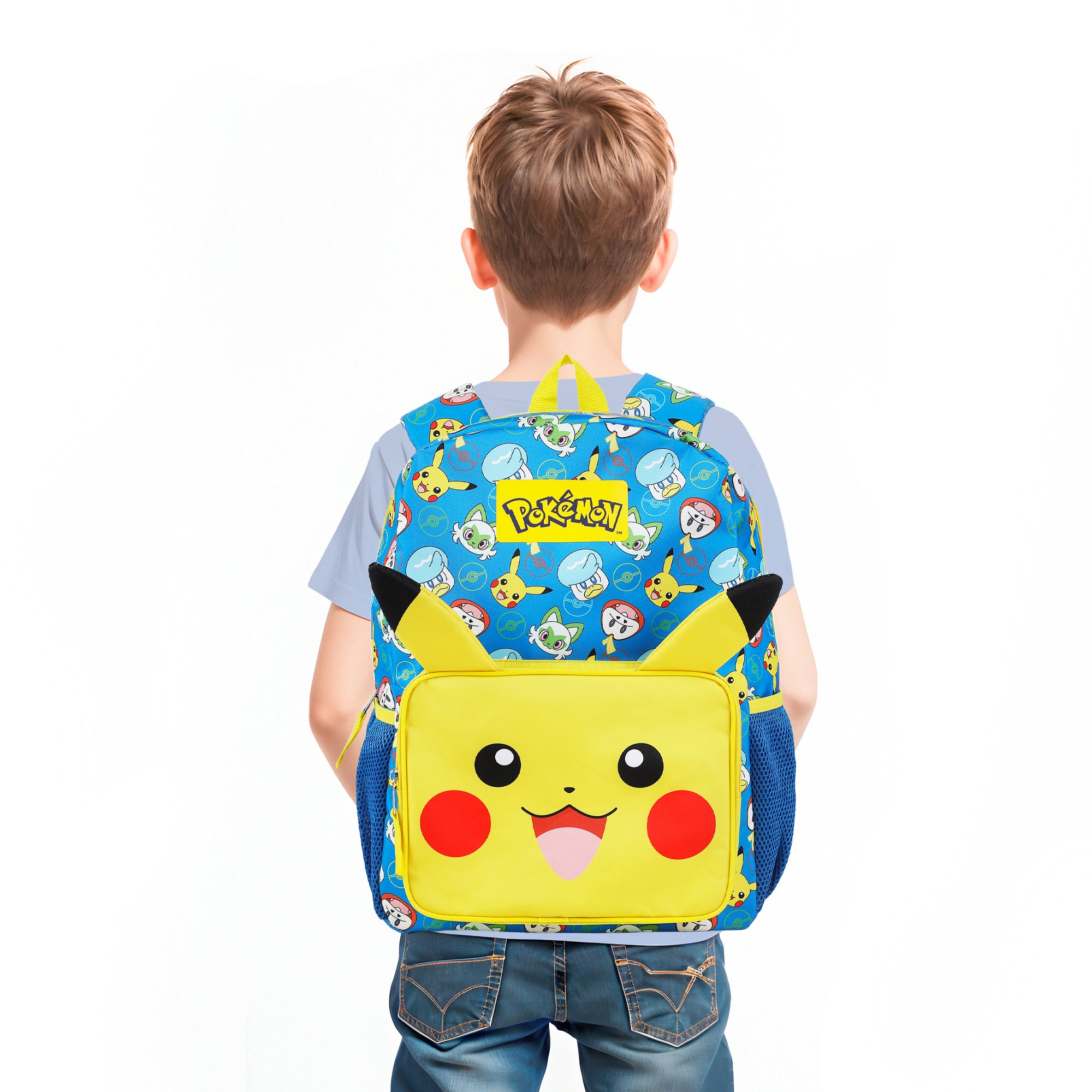 Pokemon Pikachu 2-Piece 16” Kids Backpack & Lunch Box Set For School And Travel