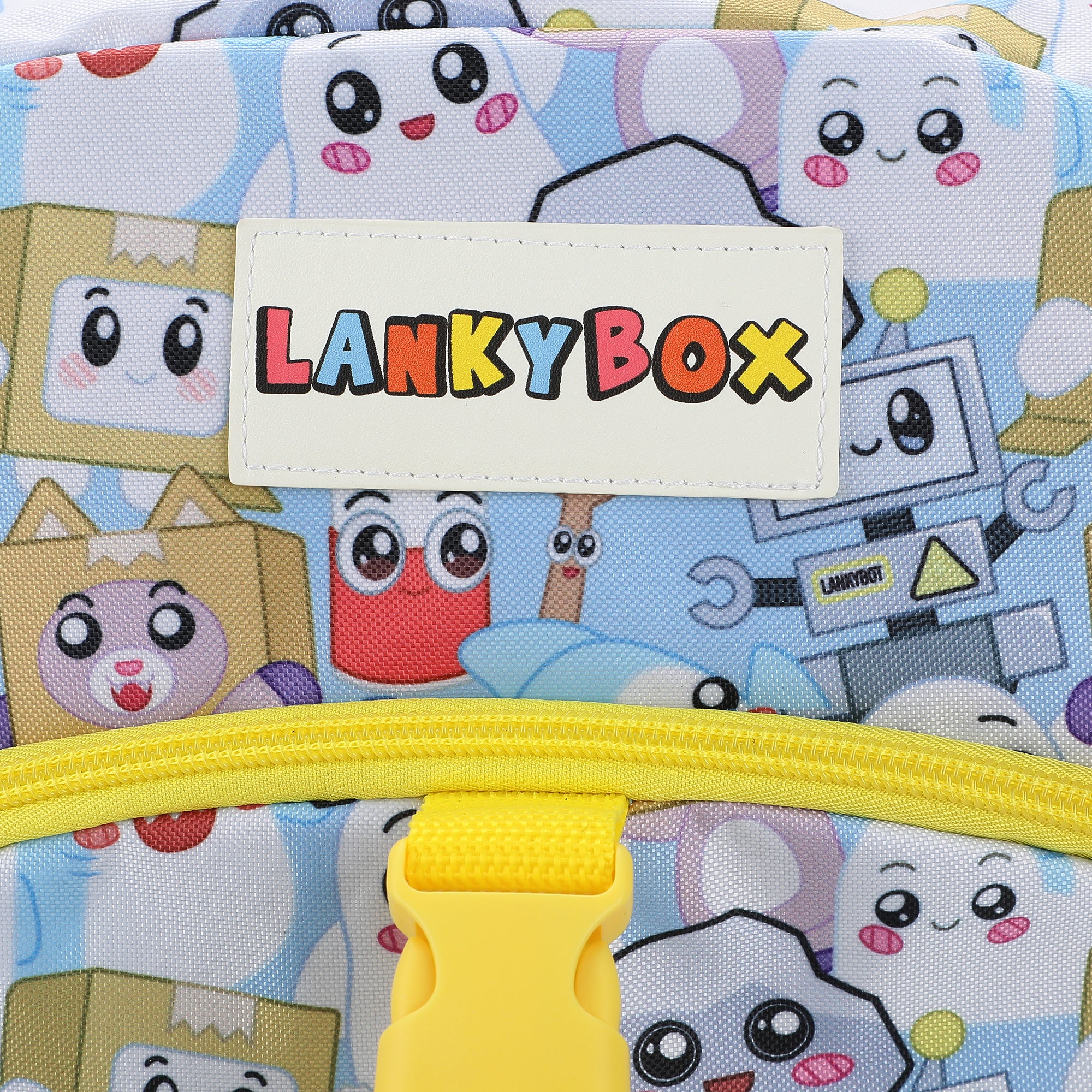 Lanky Box Character Collage 2-Piece 16" Premium Backpack & Lunch Box Set For boys School And Travel