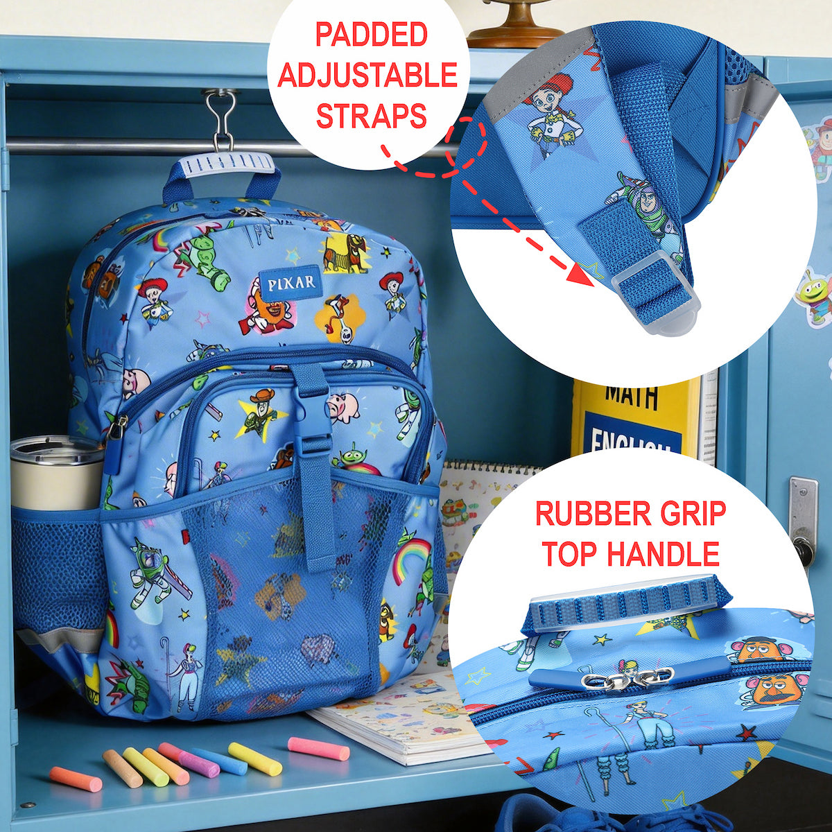 Toy Story Favorite Characters 2-Piece 16" Kids Backpack & Lunch Box Set For School And Travel