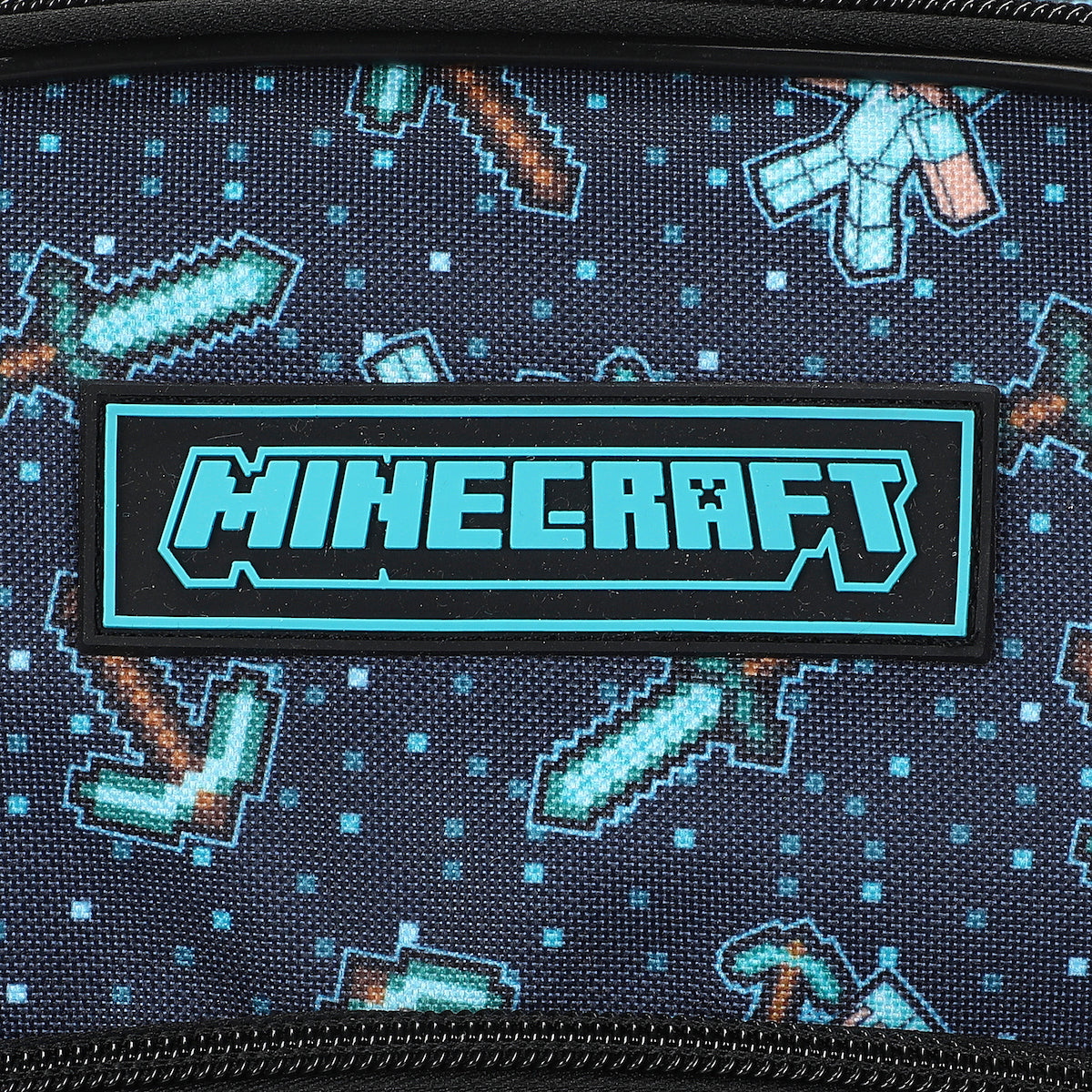 Minecraft Diamon Sword 5-Piece 16” Backpack And Lunch Set For School & Travel