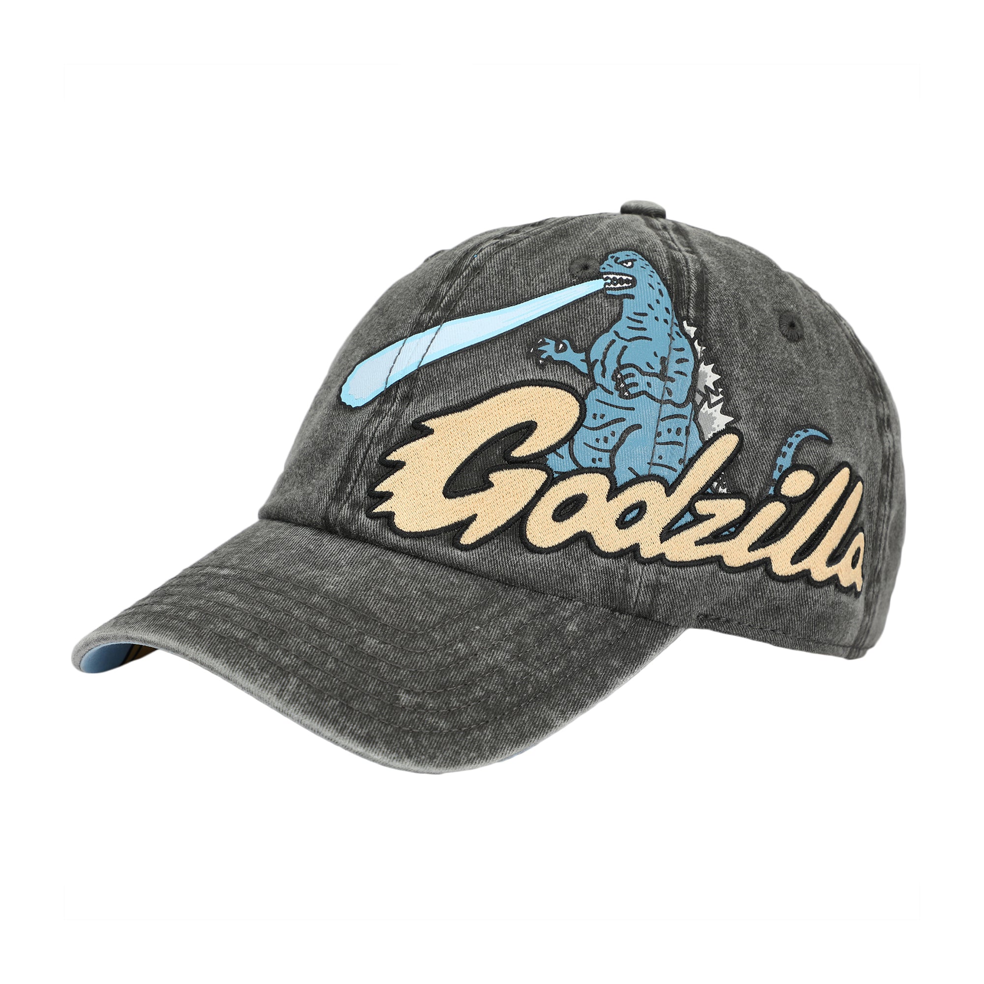 Godzilla Embroidered Pigment Dyed Adjustable Dad Hat