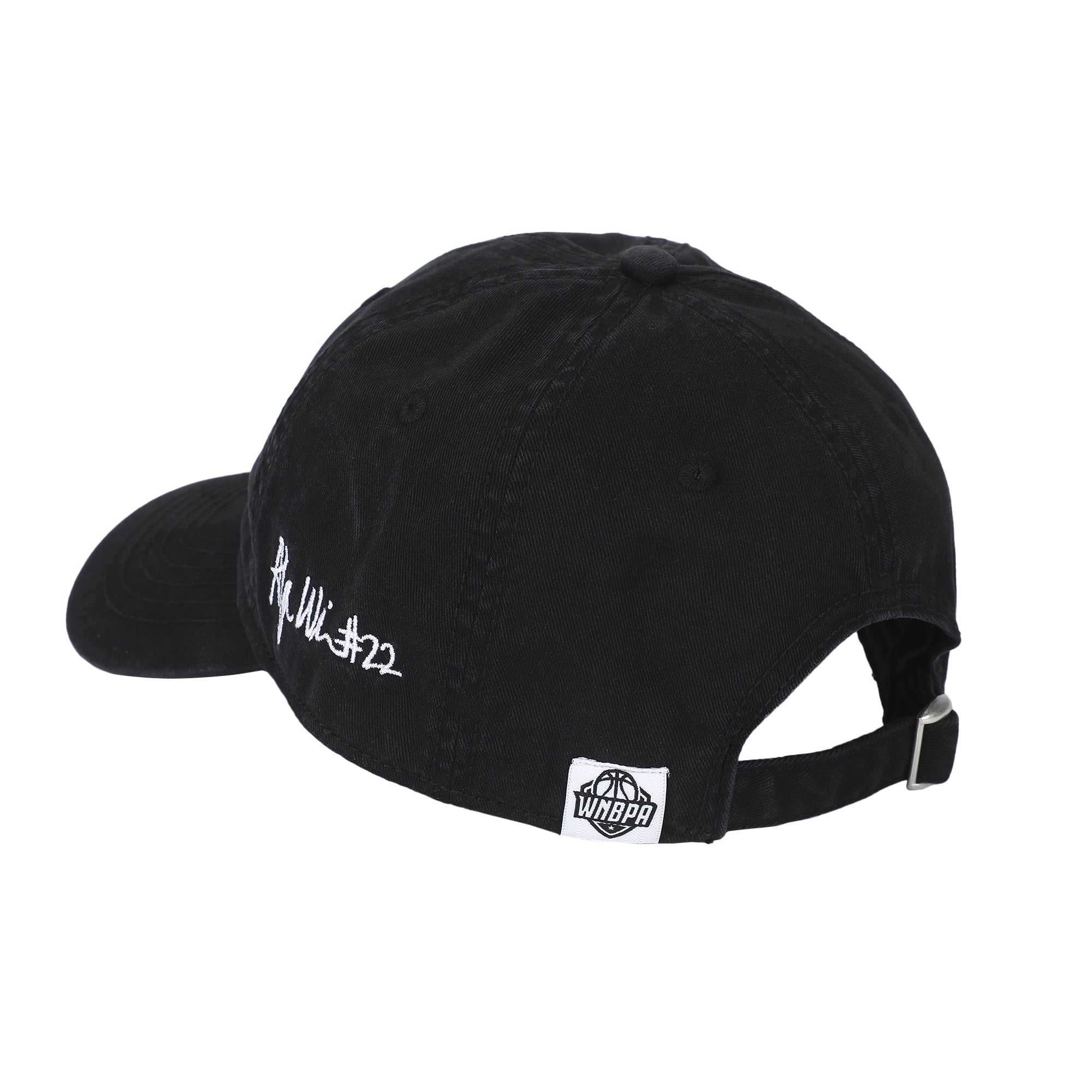 WNBPA A'ja Wilson Rainbow Text Embroidery Navy Baseball Cap