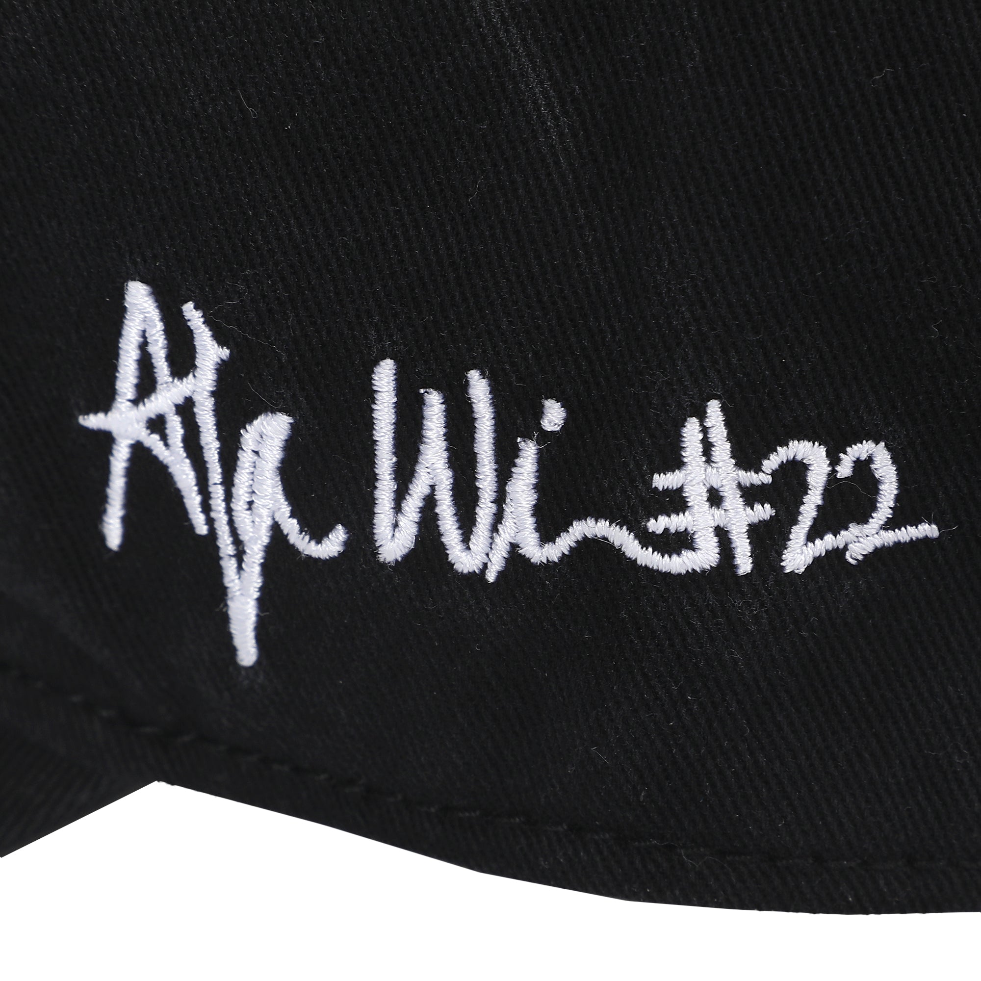WNBPA A'ja Wilson Rainbow Text Embroidery Navy Baseball Cap